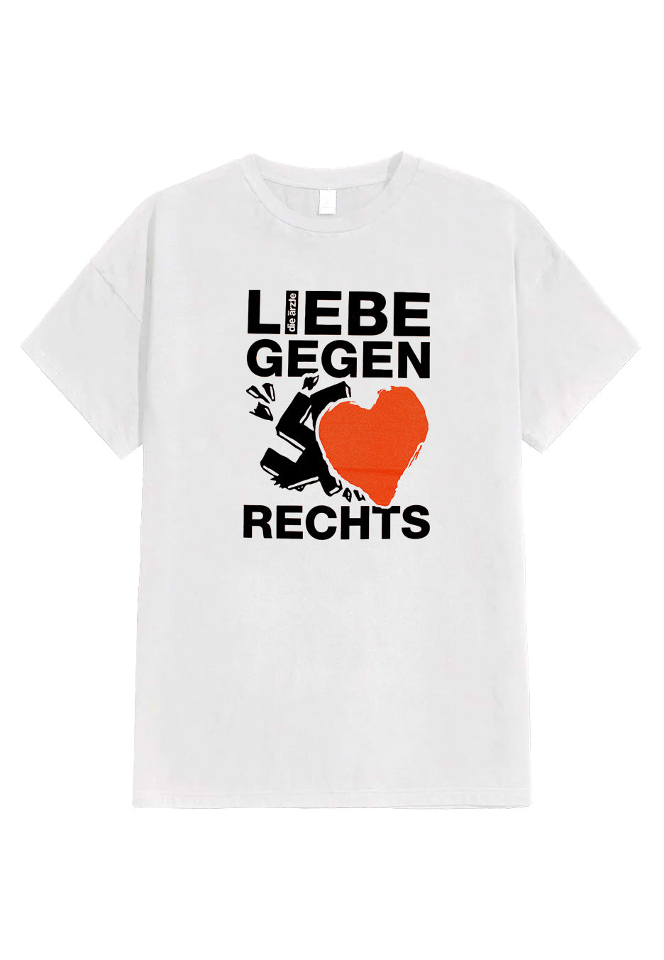Die Ärzte - Liebe Gegen Rechts White - T-Shirt | Neutral-Image