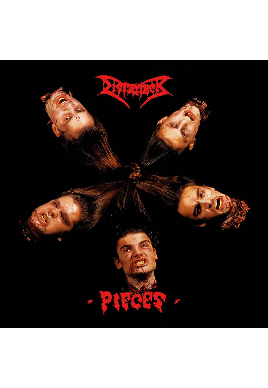Dismember - Pieces (Reissue) Transparent Red/Black - Splattered Mini Vinyl