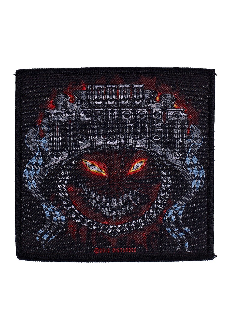 Disturbed - Chrome Smiley - Patch
