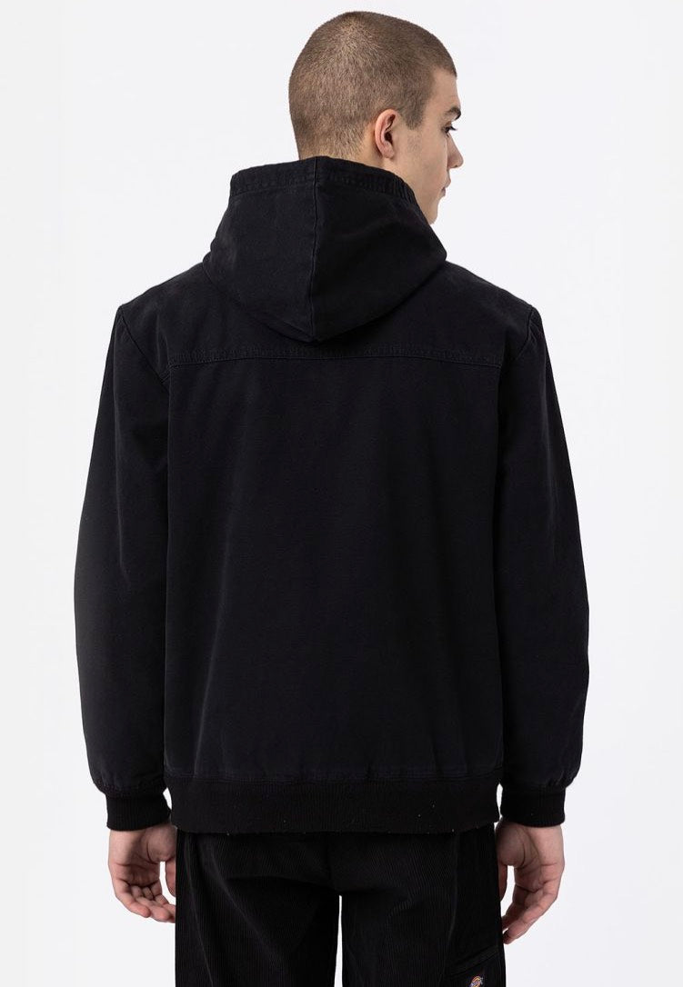 ★DICKIES Duck Canvas Hooded Jacket 関税込★ Dickies | Duck Canvas Hooded Bomber Jacket - Black – THIS