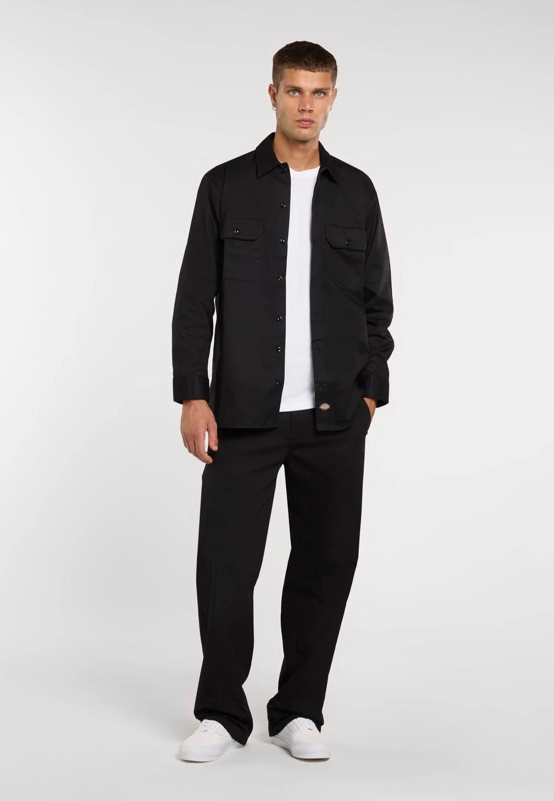 Dickies Work Shirt Rec Black Hemd