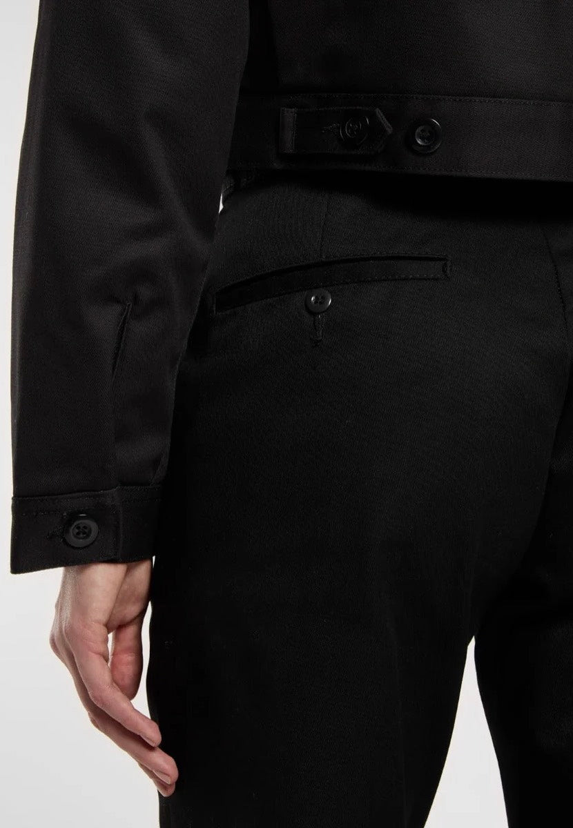 Dickies W Lined Eisenhower Crop Rec Black Chaqueta