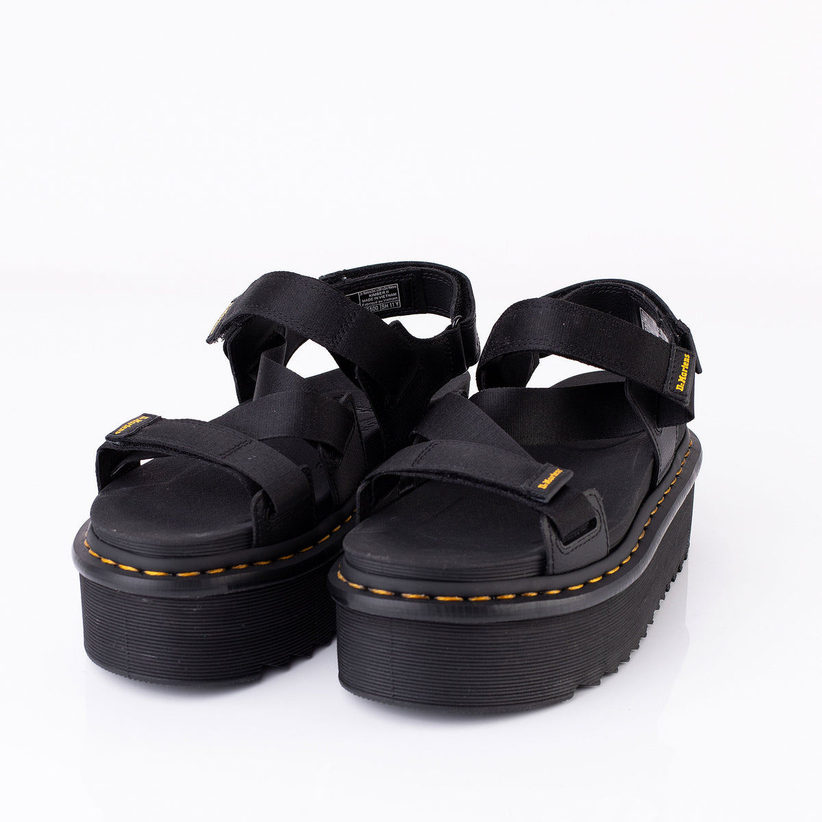 【Dr.Martens】 ★KIMBER II Sandals Black★31805001★人気★ Dr. Martens - Kimber II Black Athena & Black/ Yellow Webbing