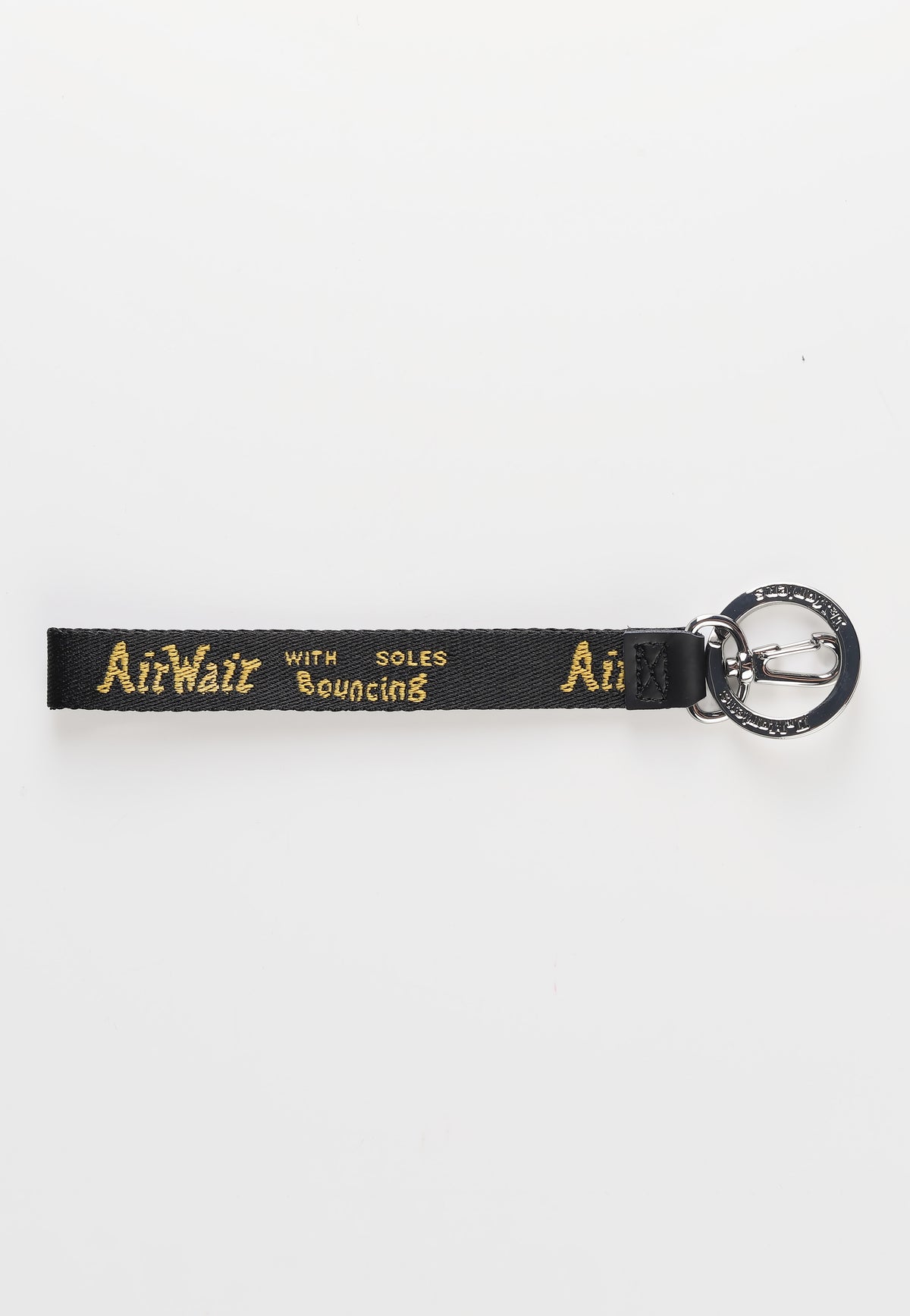Dr. Martens Logo Wristlet Jacquard Webbing Black Lanyard