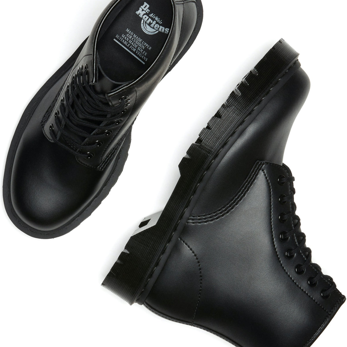 Dr. Martens - Vegan 1460 Bex Mono Black Felix Rub Off - Shoes
