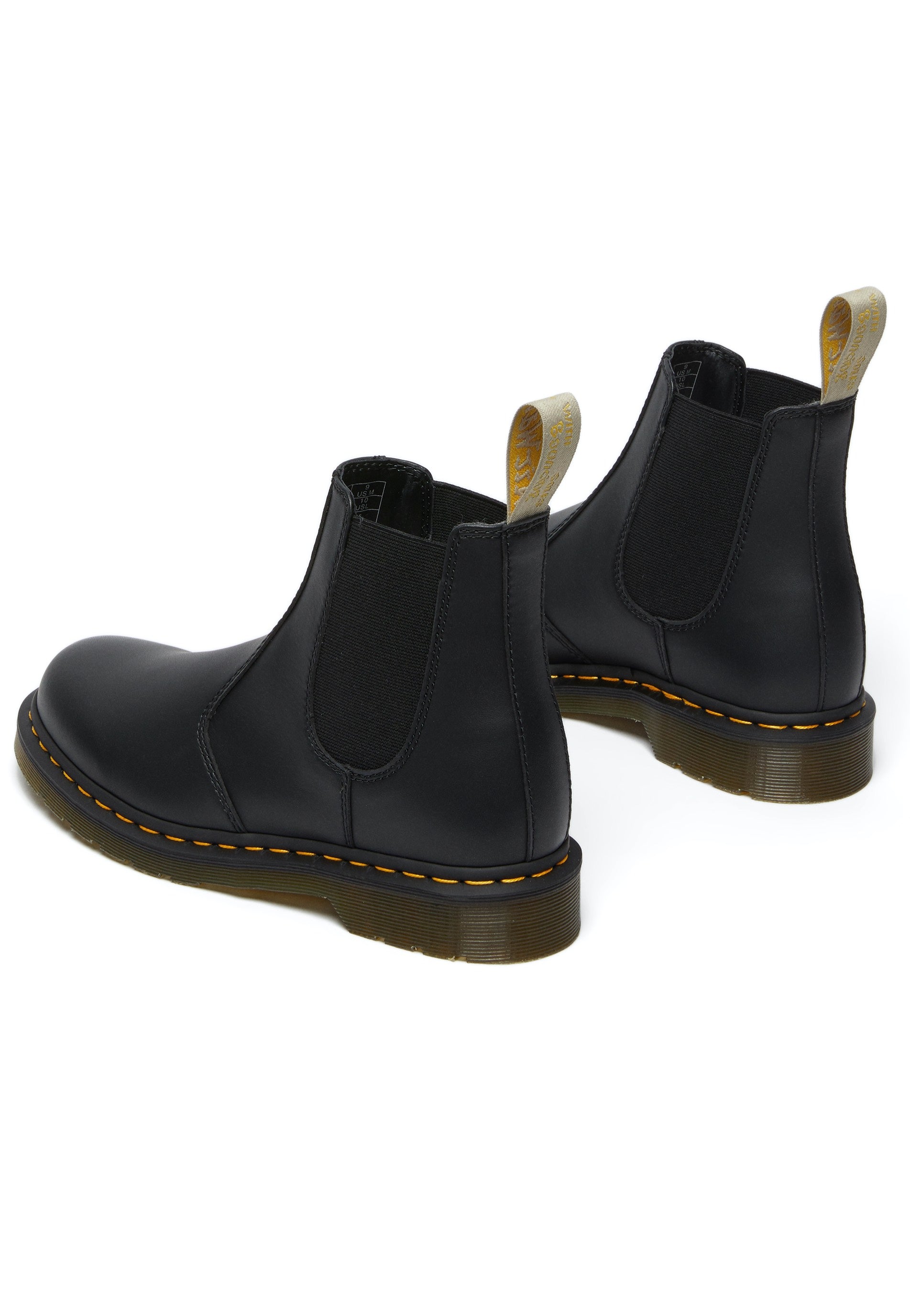 Dr. Martens - Vegan 2976 Chelsea Boots Black Felix Rub Off - Shoes