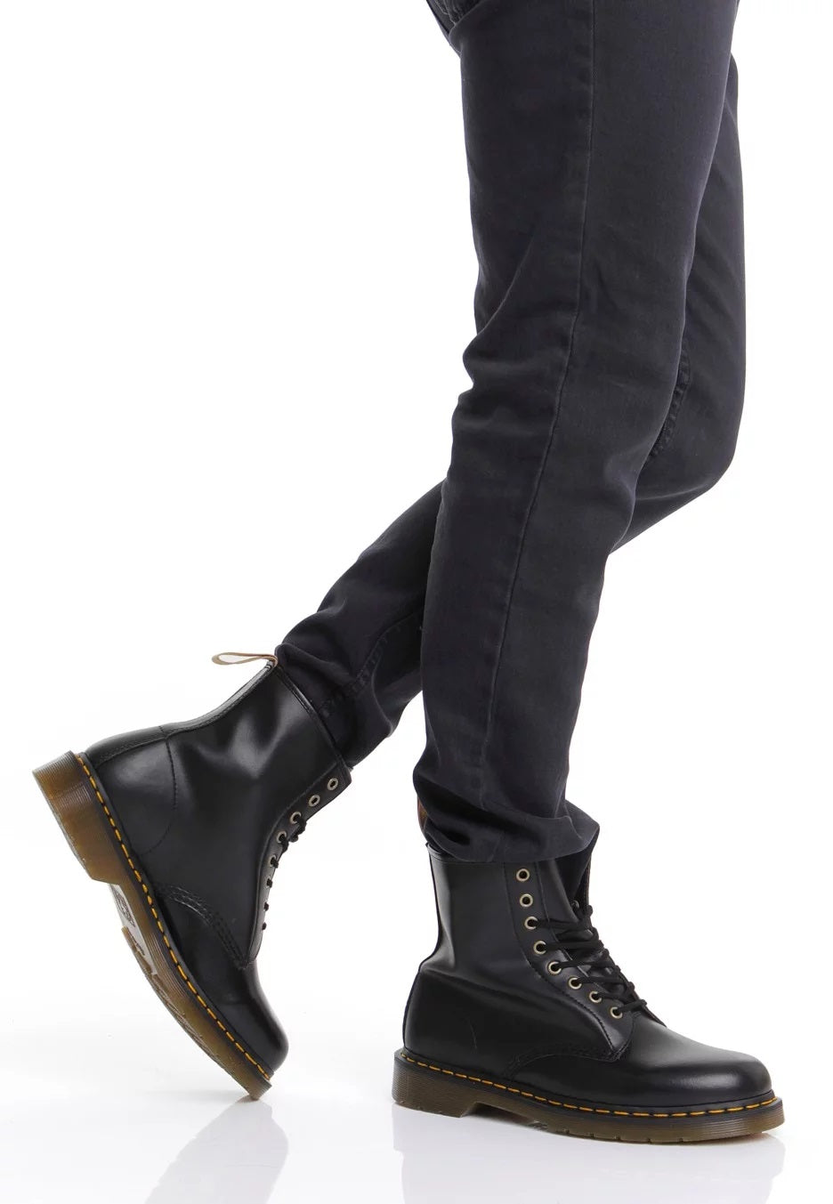 Dr. Martens - Vegan 1460 Black Felix Rub Off - Shoes