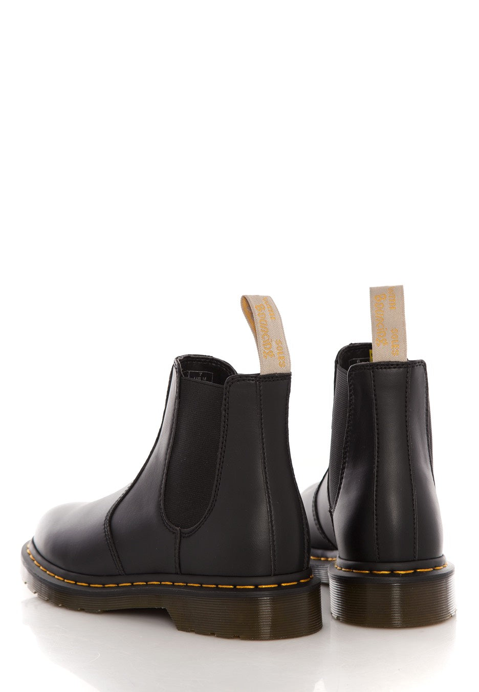 Dr. Martens - Vegan 2976 Chelsea Boots Black Felix Rub Off - Girl Shoes