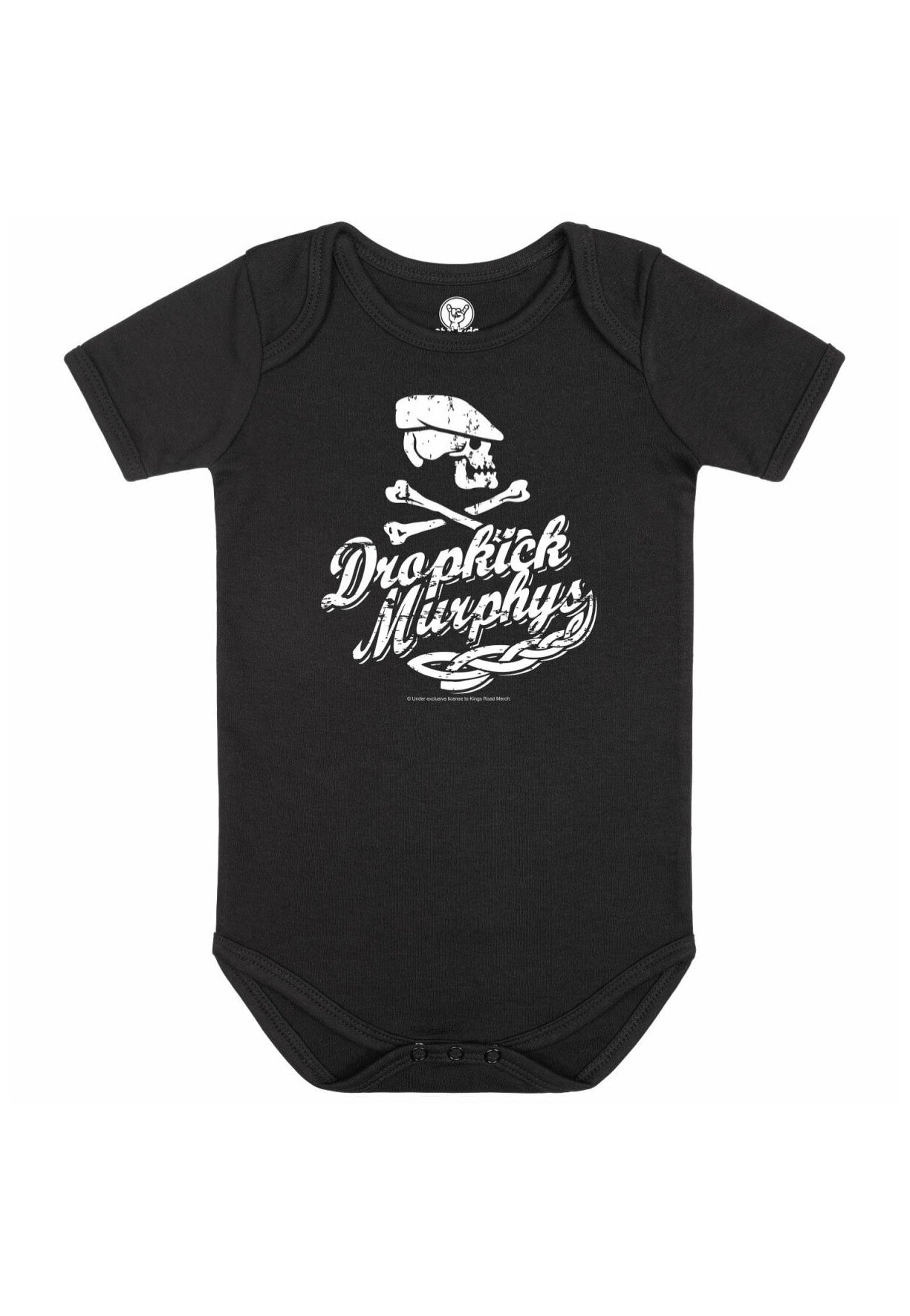 Dropkick Murphys - Scally Scull Ship Babygrow Black/White - Bodysuit