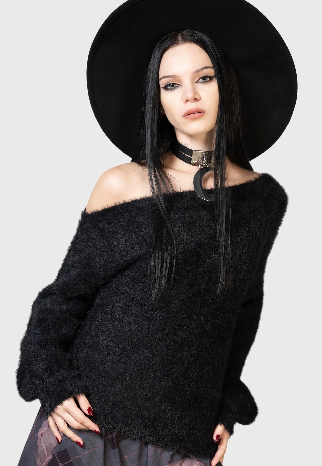 Killstar - Dryour Crop Black - Sweater