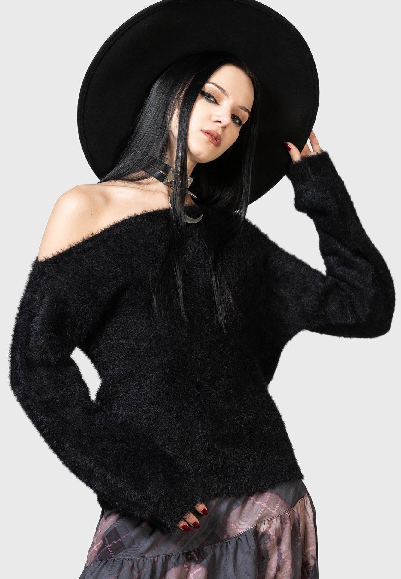 Killstar - Dryour Crop Black - Sweater