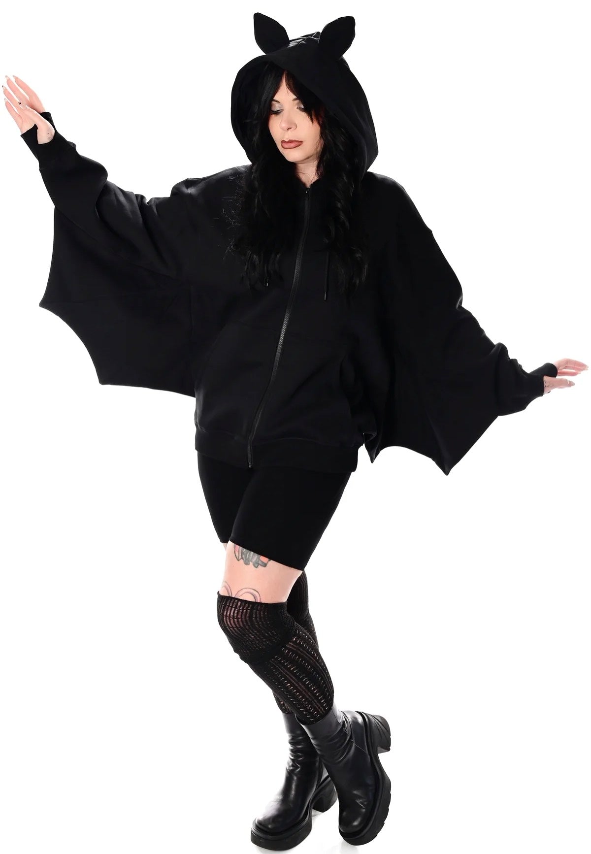 Foxblood - Batwing Black - Hoodie | Women-Image