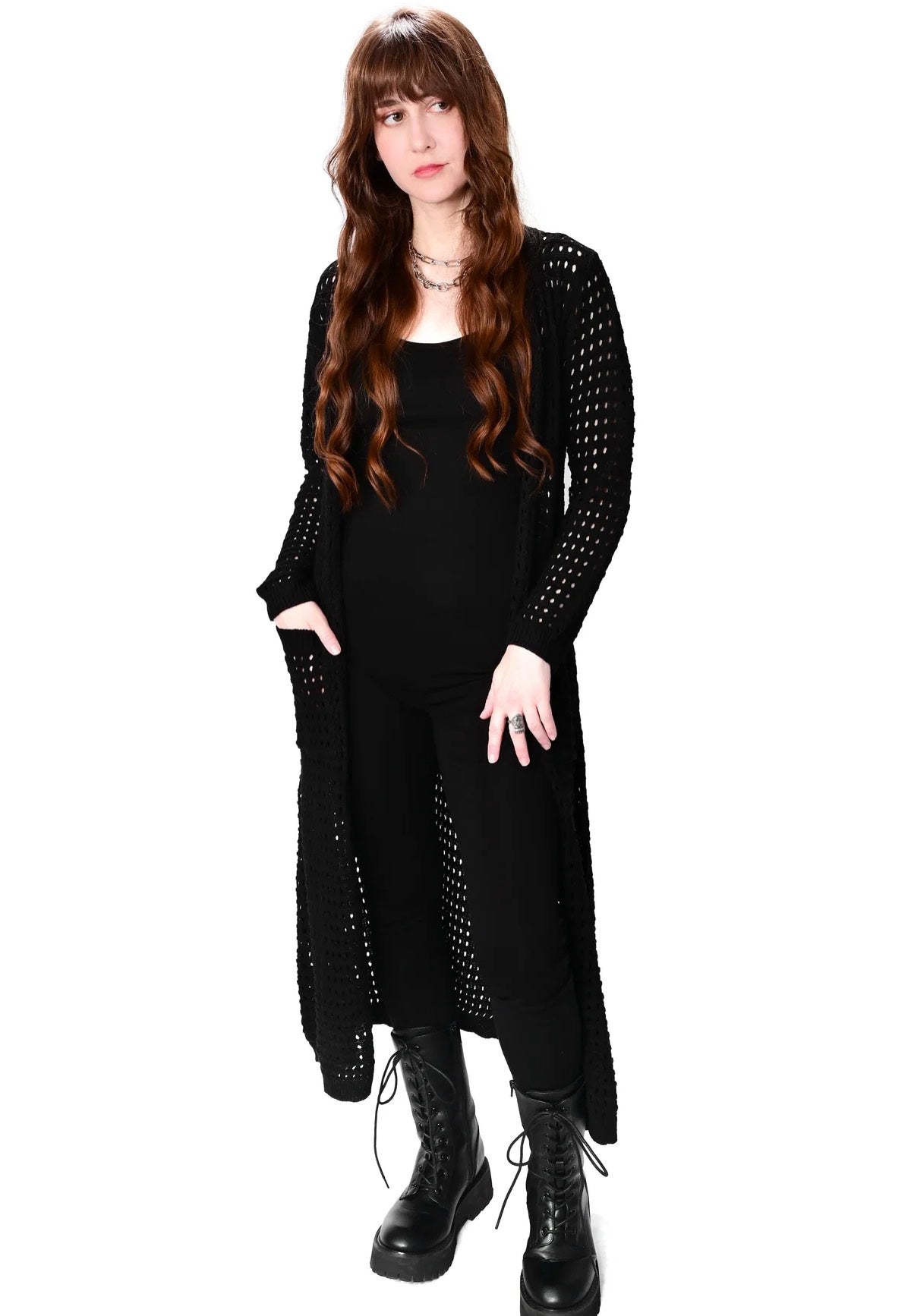 Foxblood - Open Weave Duster - Cardigan | Nuclear Blast