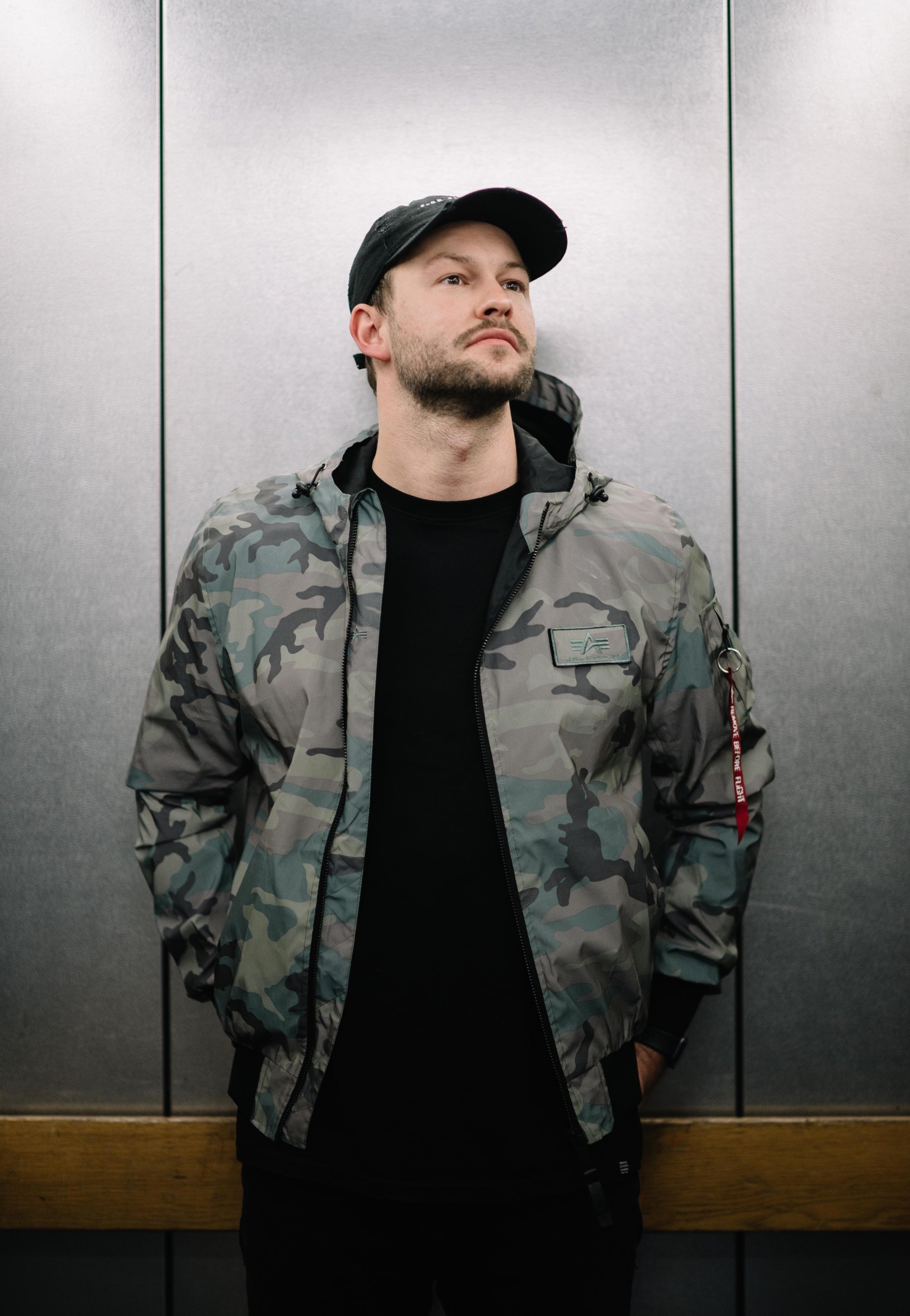 Alpha Industries - MA 1 LW Hooded Refl. Camo Woodland Camo
