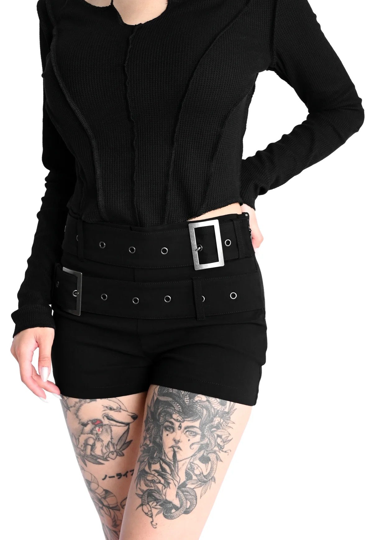 Foxblood - Paxton Black - Shorts | Women-Image