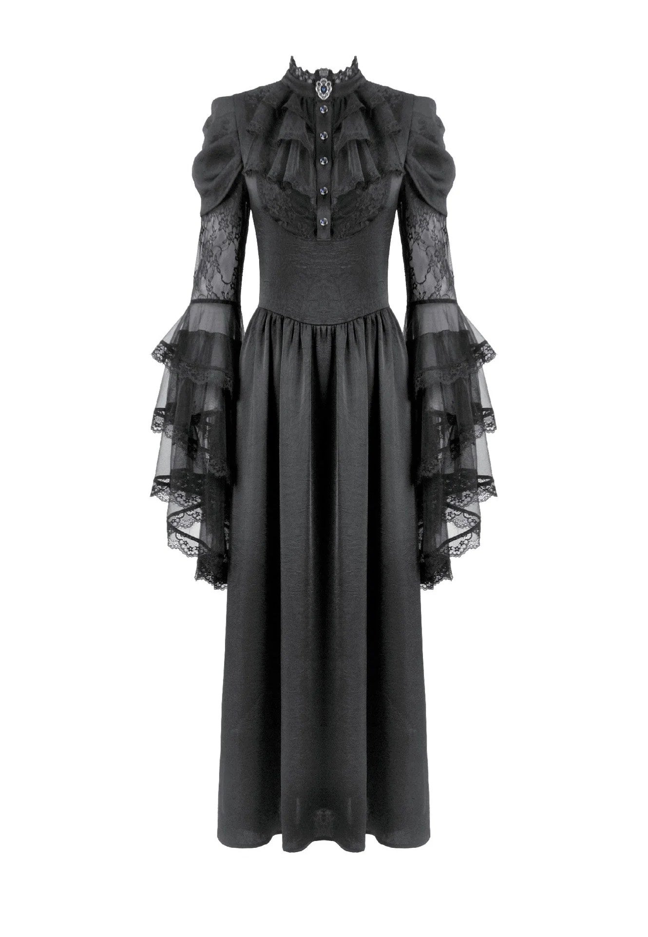 Dark In Love - Gothic Sapphire Countess Victorian - Dress | Women-Image