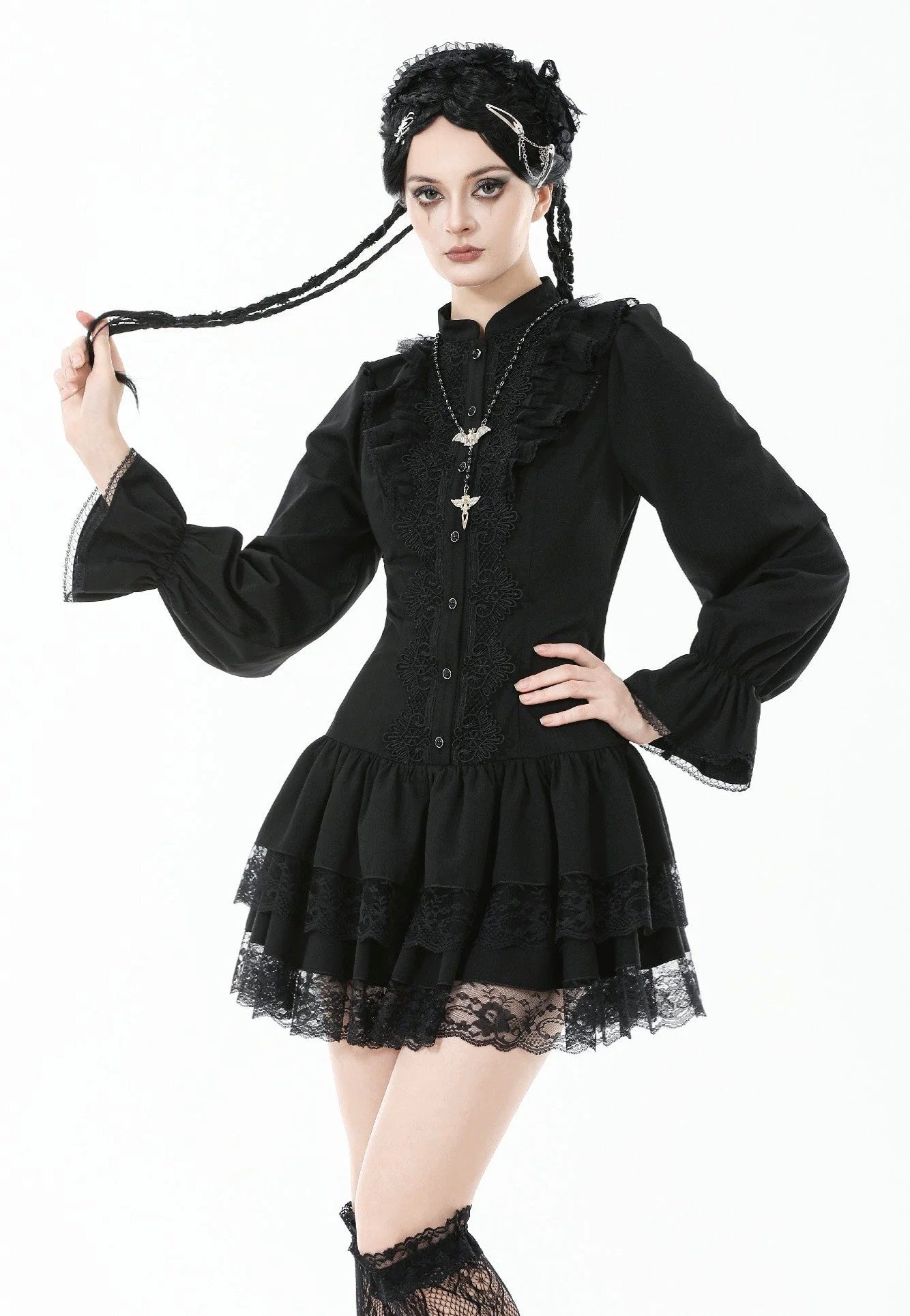 Dark In Love - Lolita Dark Gothic Low-Waist - Dress | Women-Image