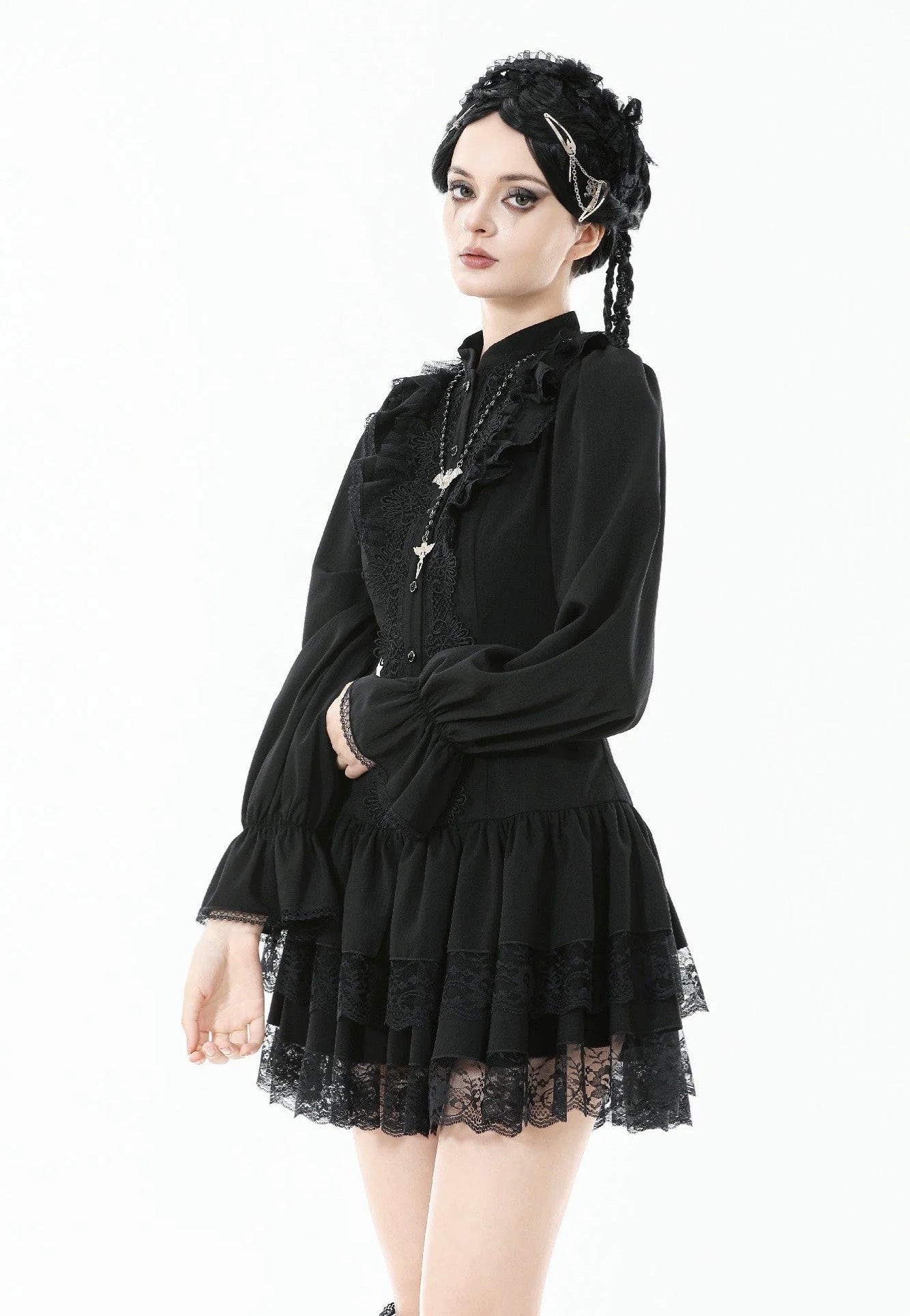 Dark In Love - Lolita Dark Gothic Low-Waist - Dress | Women-Image