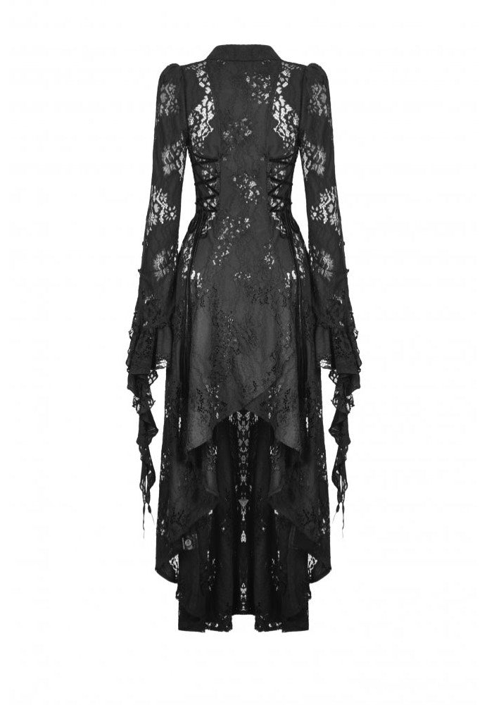 Dark In Love - Gothic Romantic Hollow Out Sexy Frilly Lace - Dress | Women-Image