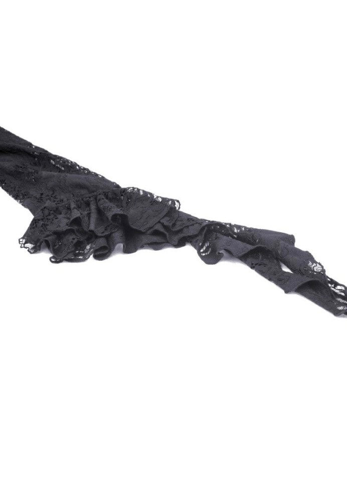 Dark In Love - Gothic Romantic Hollow Out Sexy Frilly Lace - Dress | Women-Image