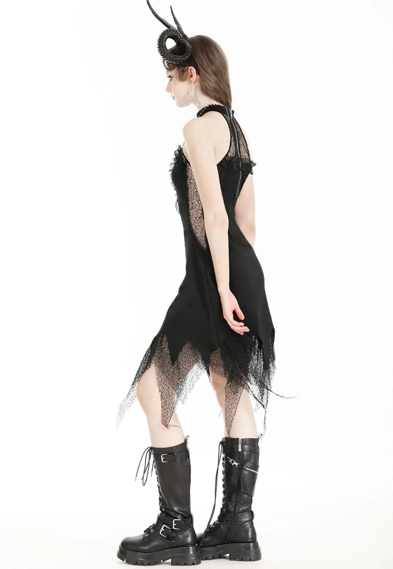Dark In Love - Devil Sexy Net Deep V Neck Black - Dress Dark In Love - Devil Sexy Net Deep V Neck Black - Dress
