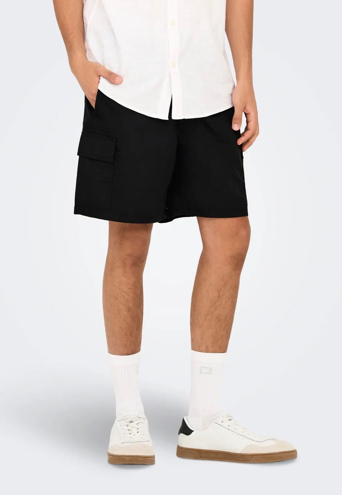 Only & Sons - Kal Cargo 0287 CS Black - Shorts | Men-Image