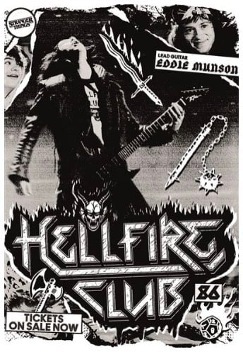 Stranger Things - Hellfire Club Eddie Munson 86 Maxi - Poster