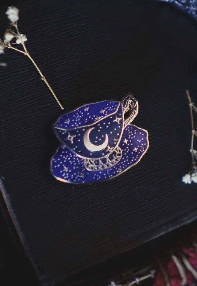 Lively Ghosts - Cup of Stars Purple - Pin