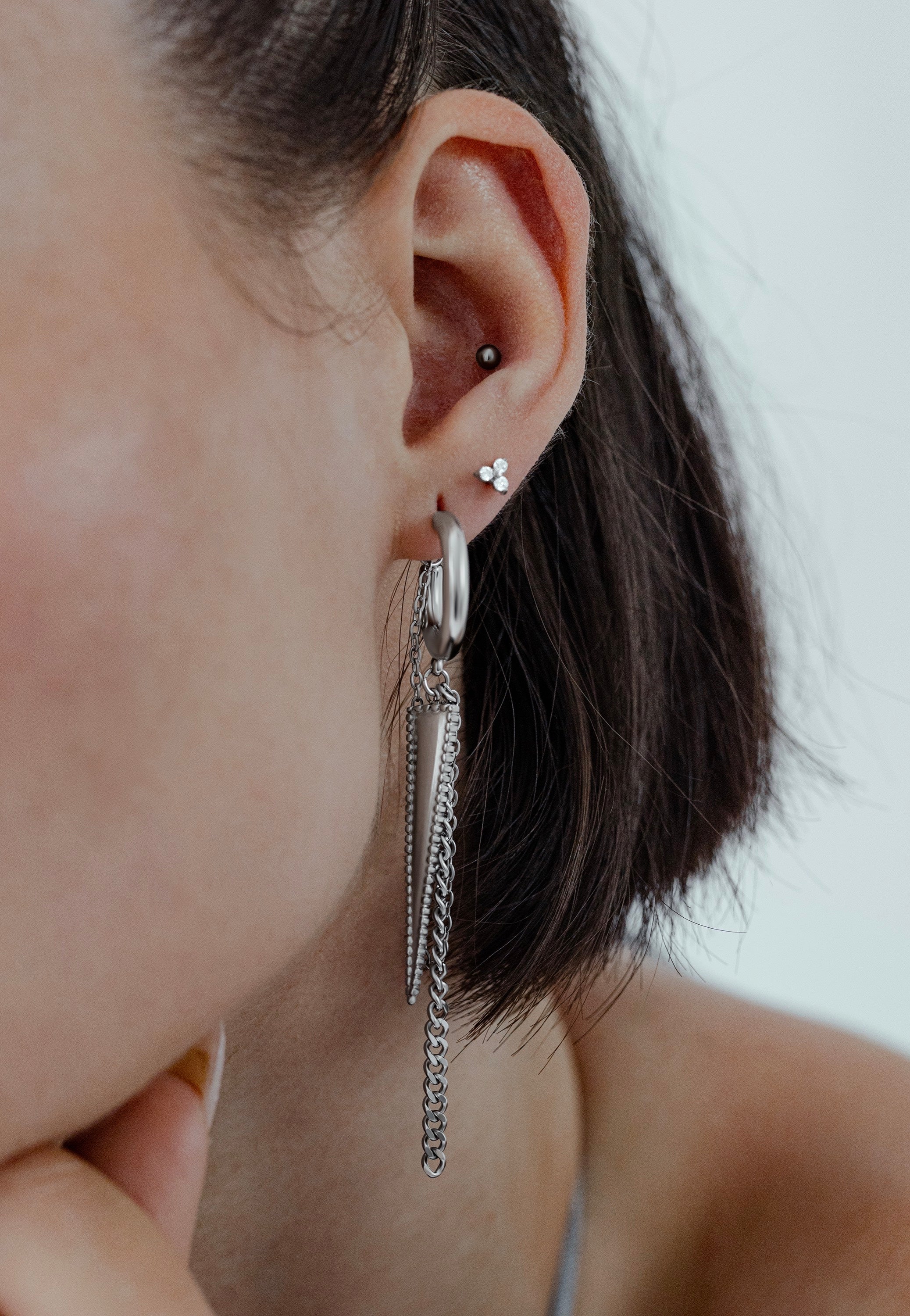 Wildcat - Little Rockin´Triangle Silver - Earrings | Neutral-Image