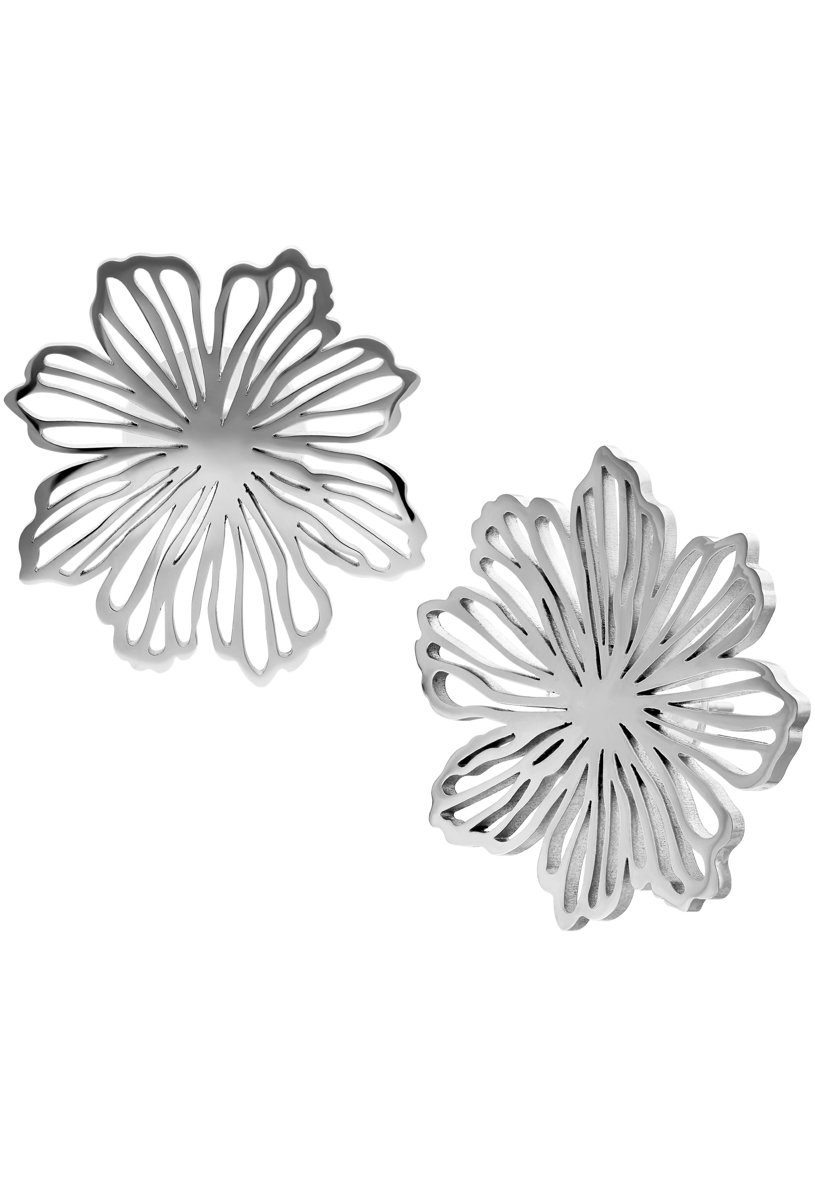 Wildcat - Fine Flower Silver - Earrings | Neutral-Image