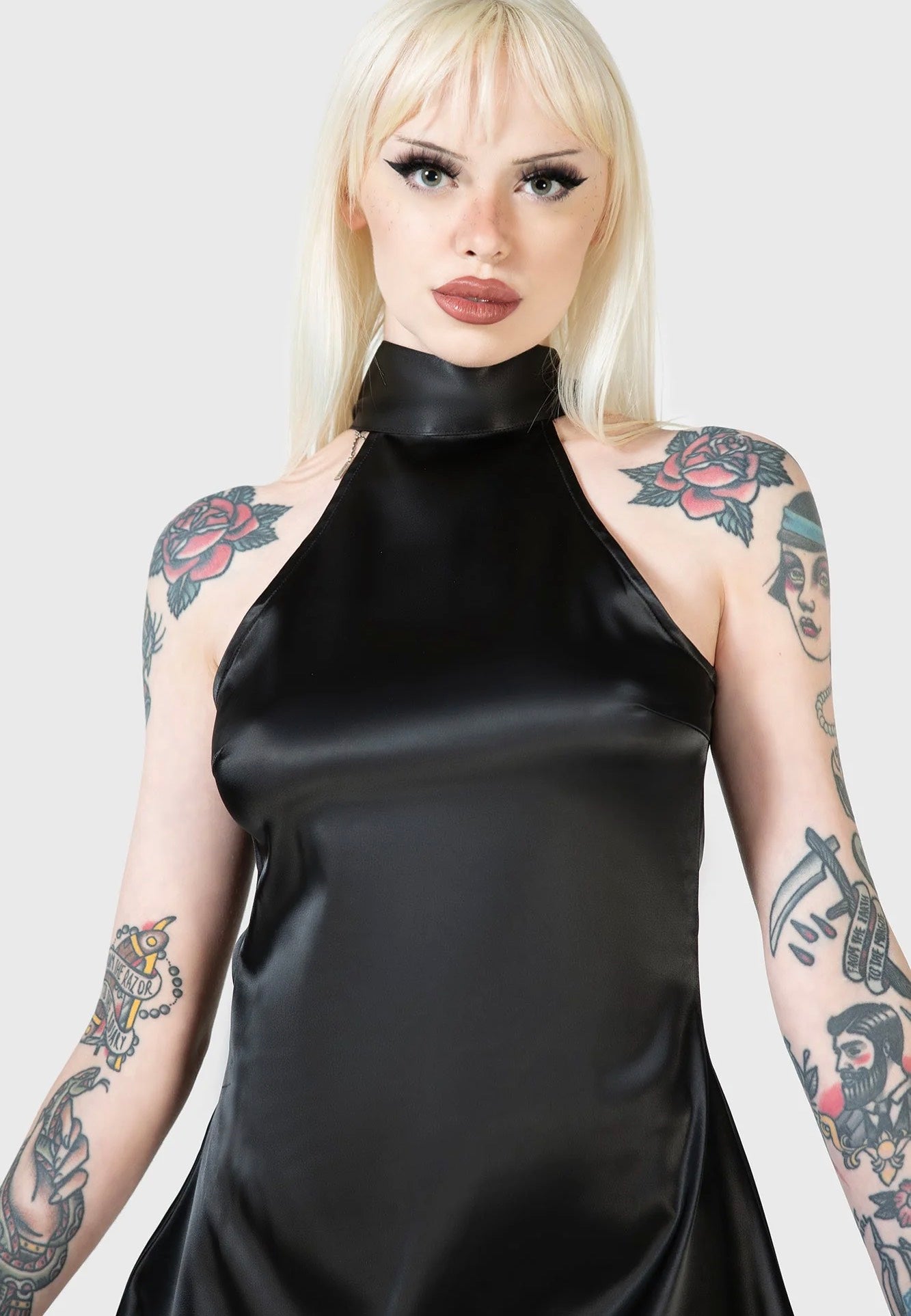 Killstar - Elveena Black Medusa Mini Black - Dress