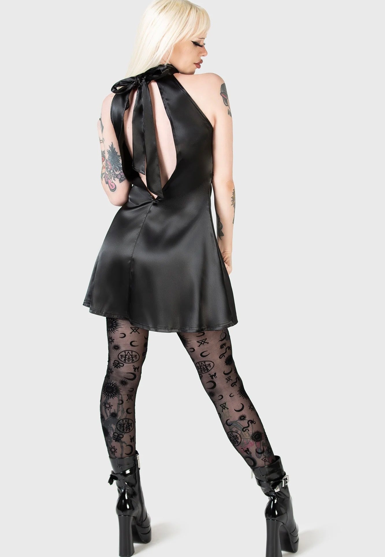 Killstar - Elveena Black Medusa Mini Black - Dress