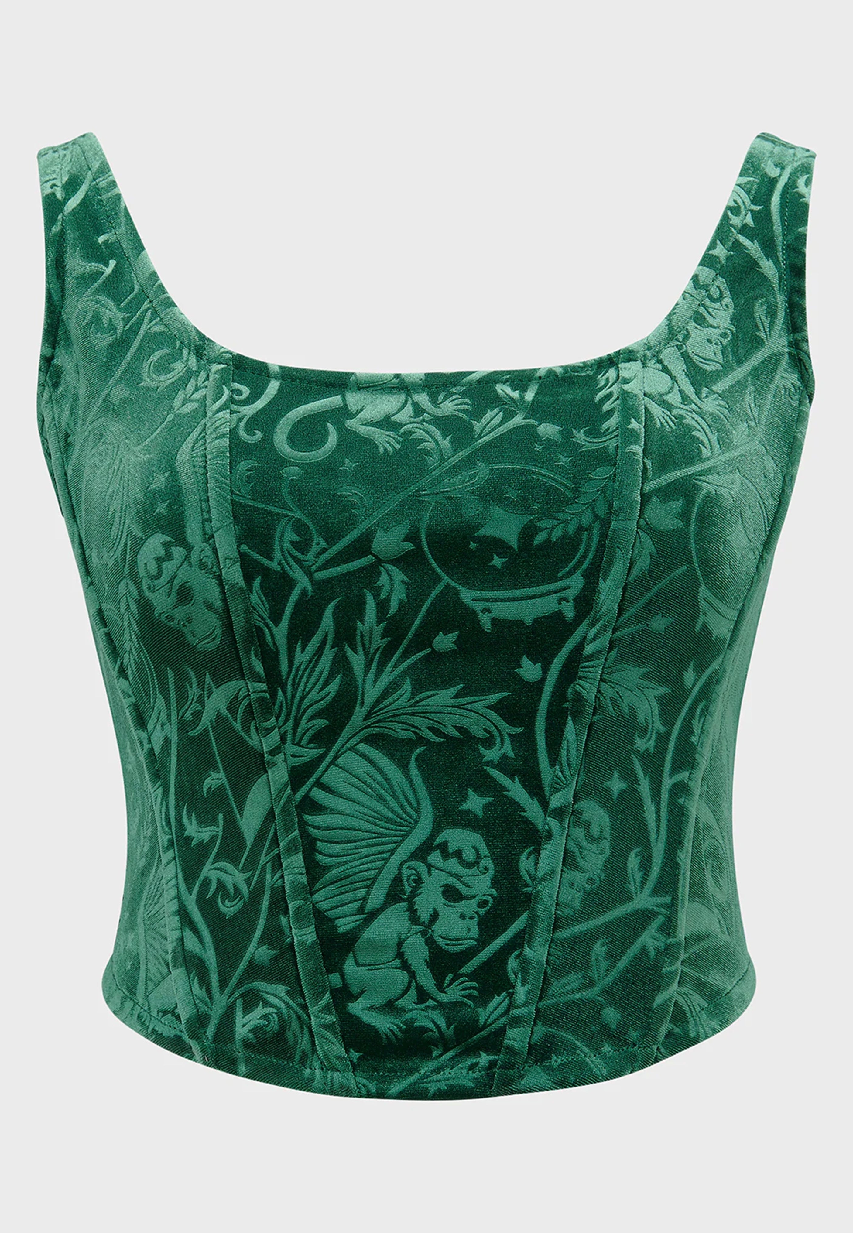 Killstar x Wizard Of OZ - Emerald Envy Green - Corset | Women-Image
