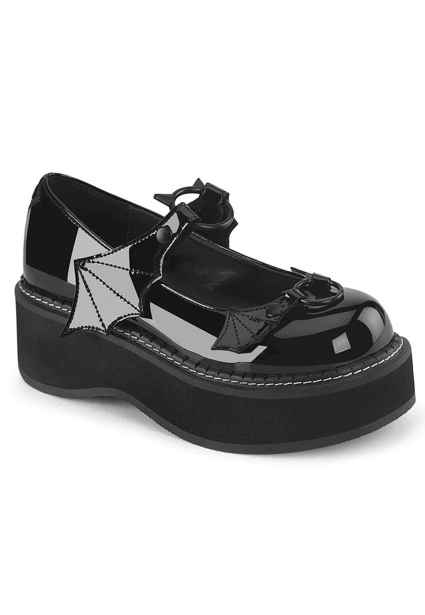DemoniaCult - Emily 23 Black Pat - Girl Shoes | Nuclear Blast