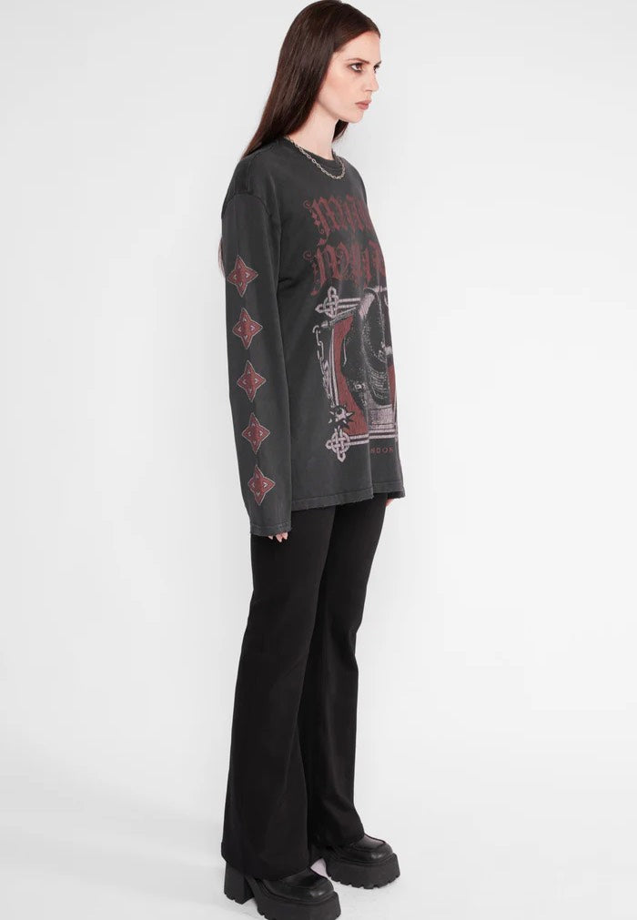 Mary Wyatt - Emperor Oversized Black - Longsleeve | Men-Image