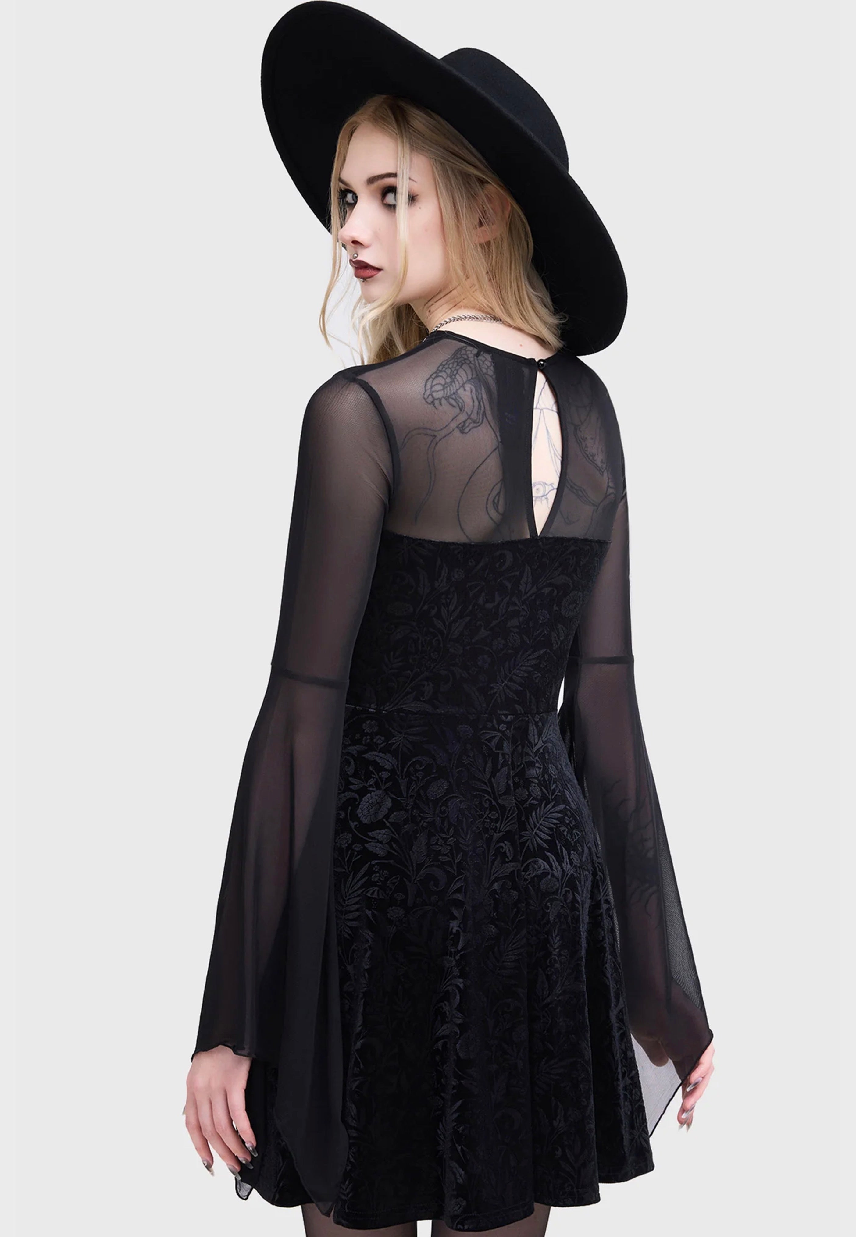 Killstar x Moonbloom - Enigma Garden Black - Dress | Women-Image