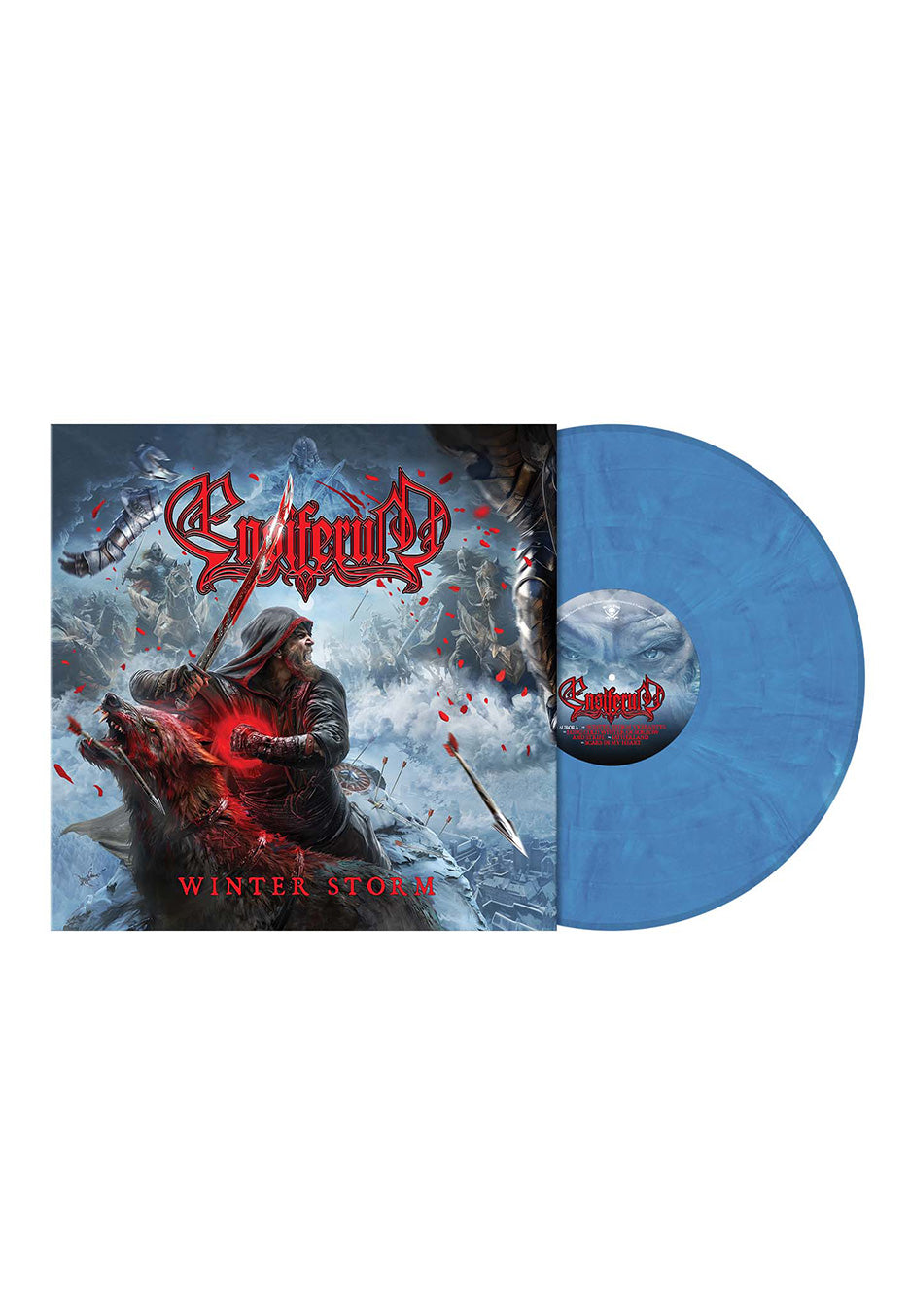 Ensiferum Winter Storm Light Blue Ice Marbled Vinyl