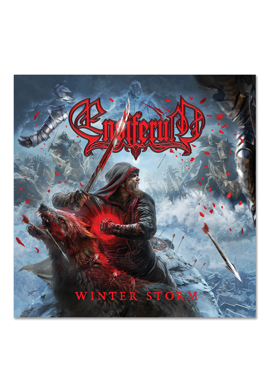 Ensiferum Winter Storm Light Blue Ice Marbled Vinyl