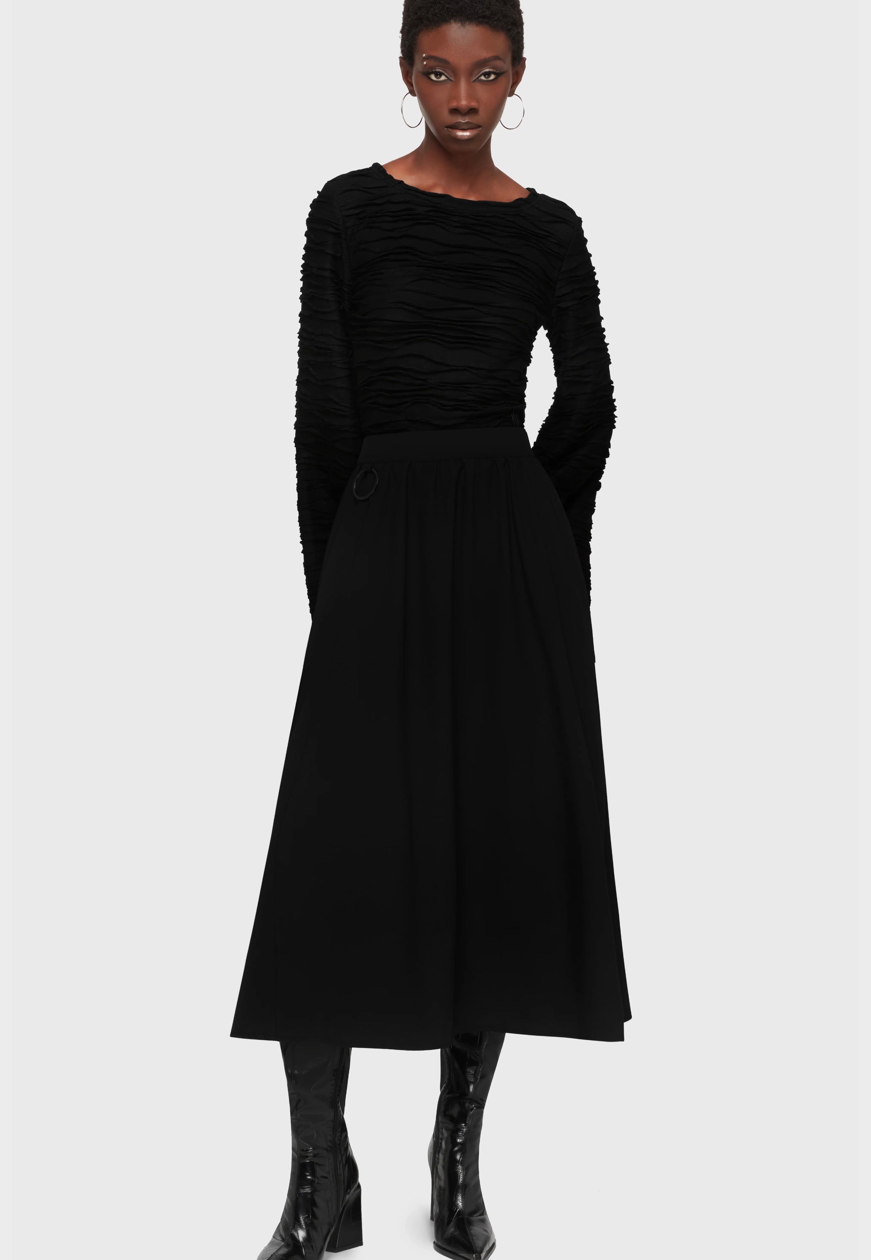 Killstar x Kihilist - Eryssa Midi Black - Skirt | Women-Image