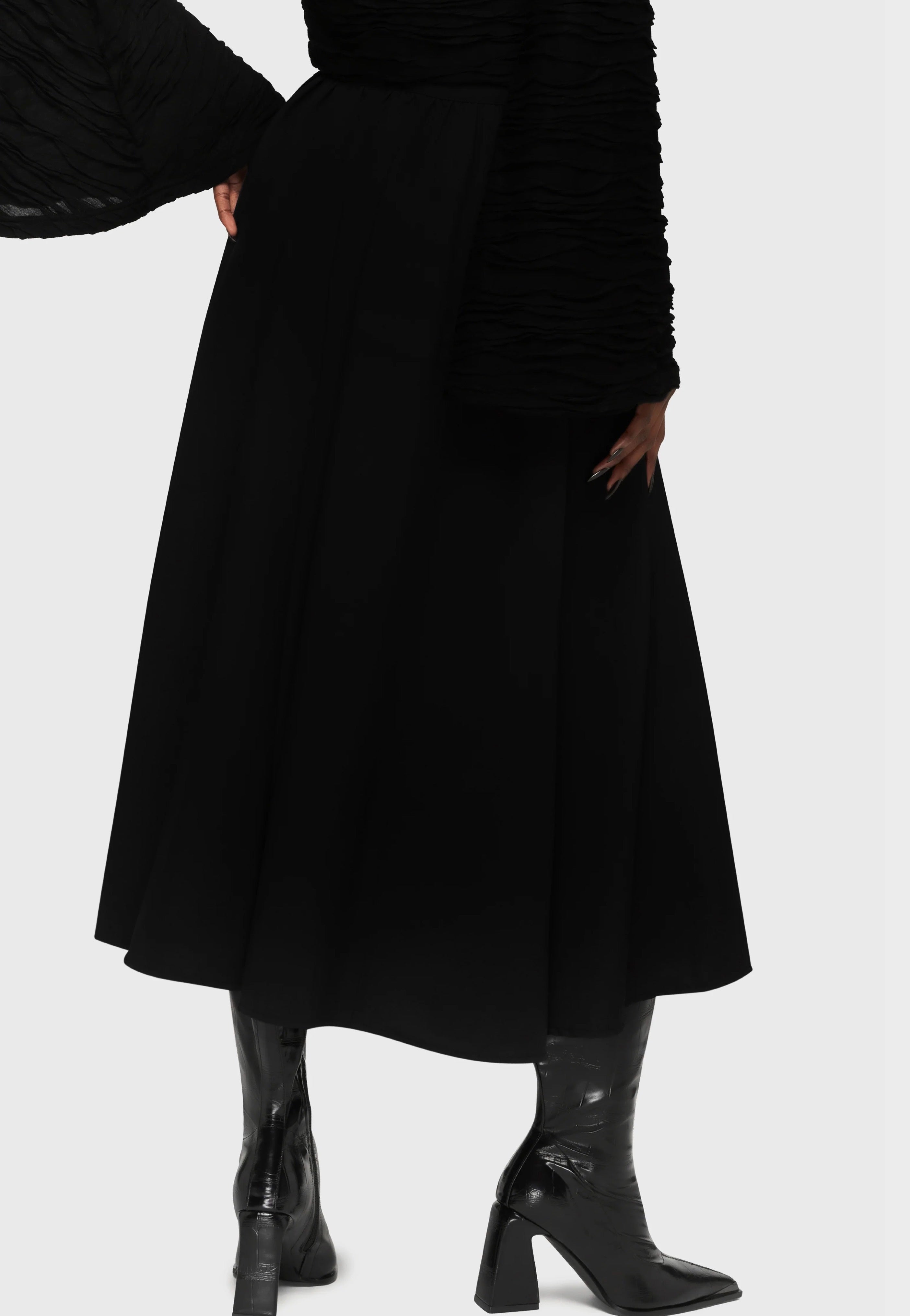 Killstar x Kihilist - Eryssa Midi Black - Skirt | Women-Image
