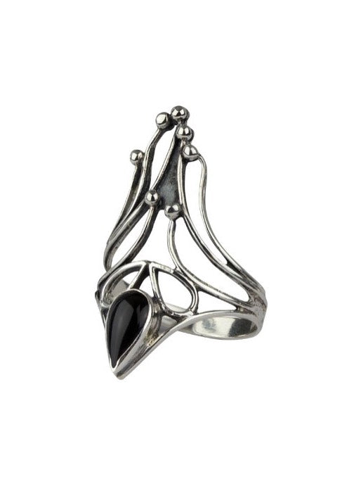 etNox Black Nail Silver/Black Ring