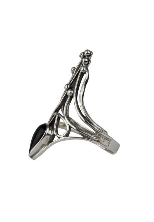 etNox Black Nail Silver/Black Anillo