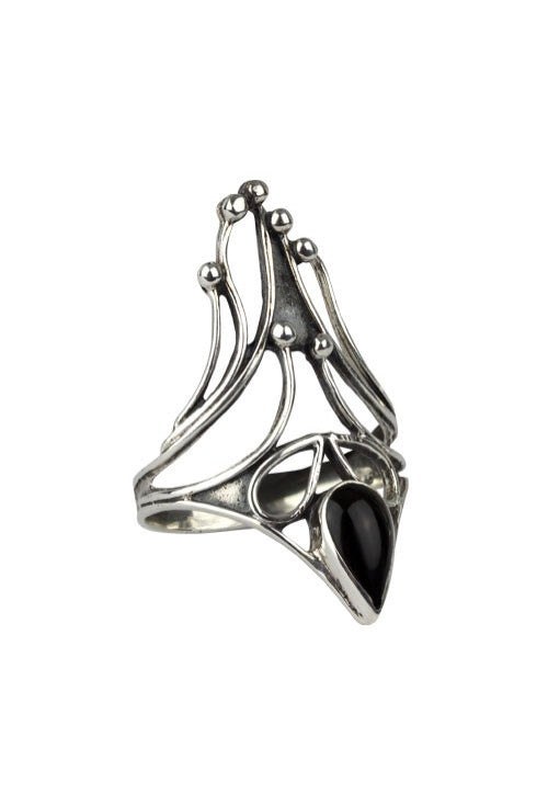 etNox Black Nail Silver/Black Anillo