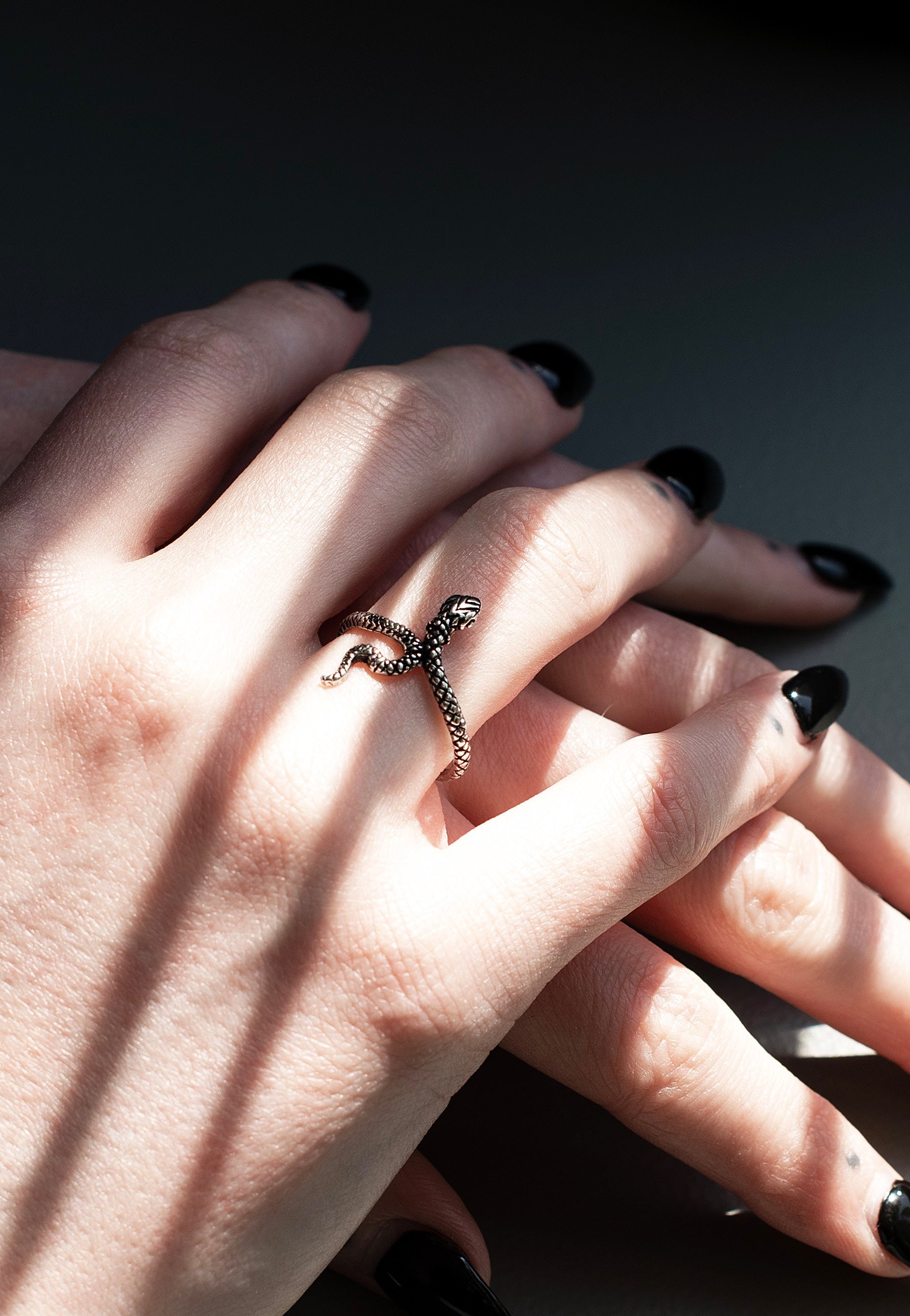 etNox - Snake II Silver - Ring | Neutral-Image