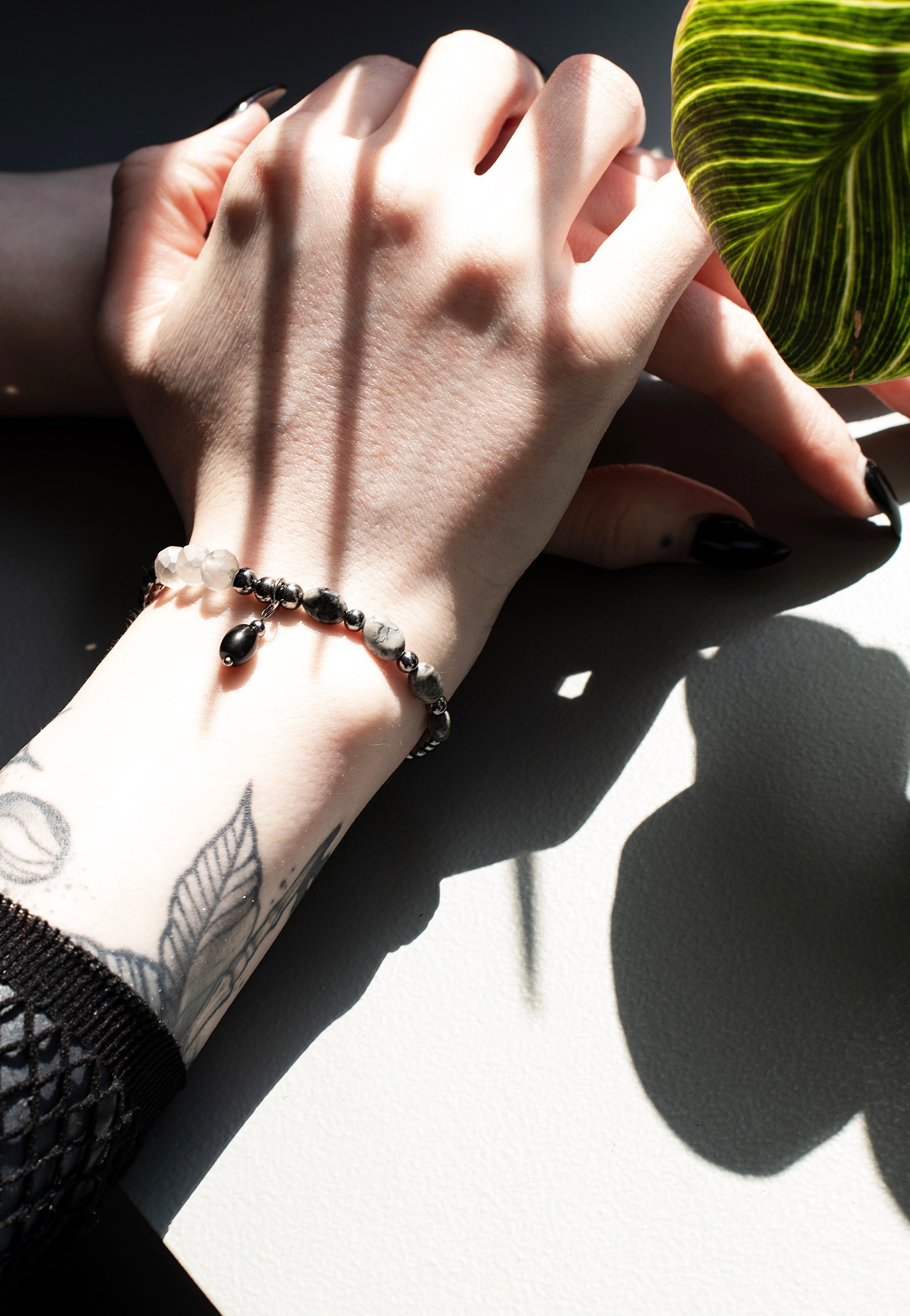 etNox - Real Stone Silver/Black - Bracelet | Neutral-Image