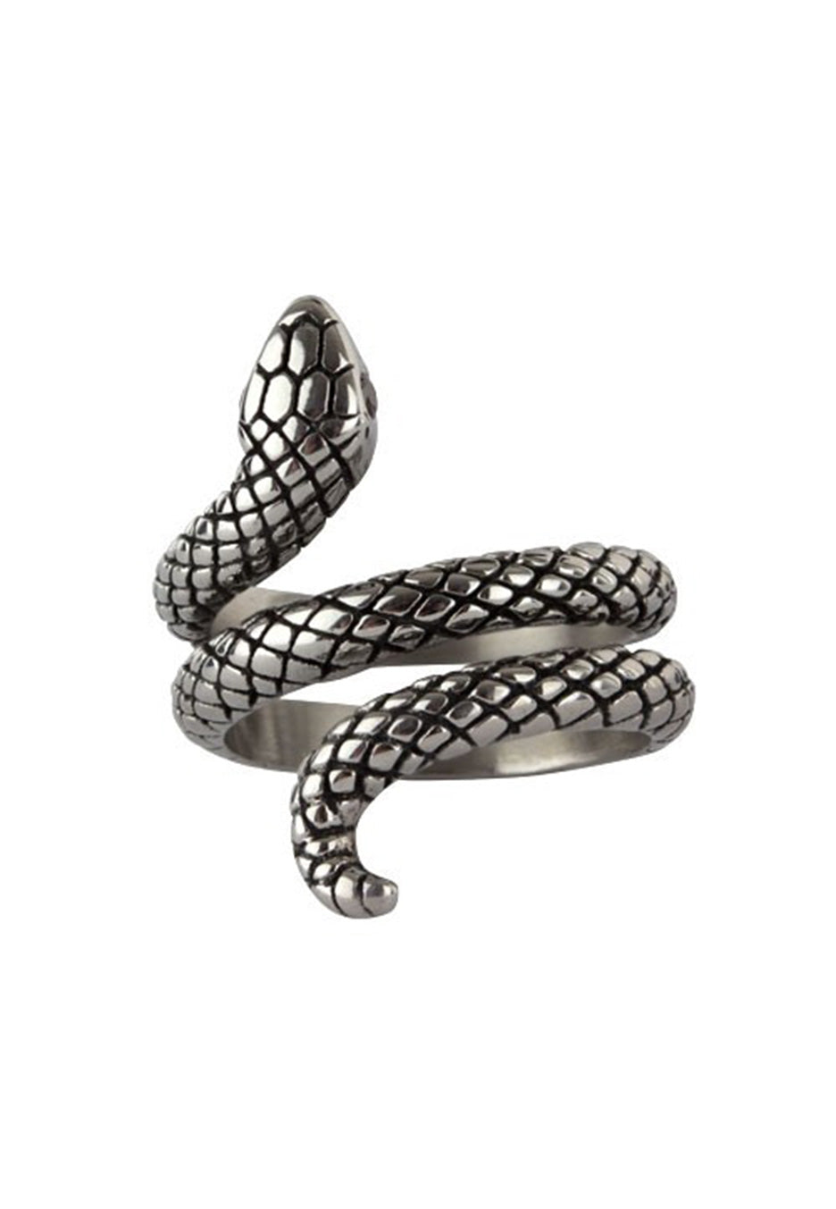 etNox Große Schlange Silver Ring