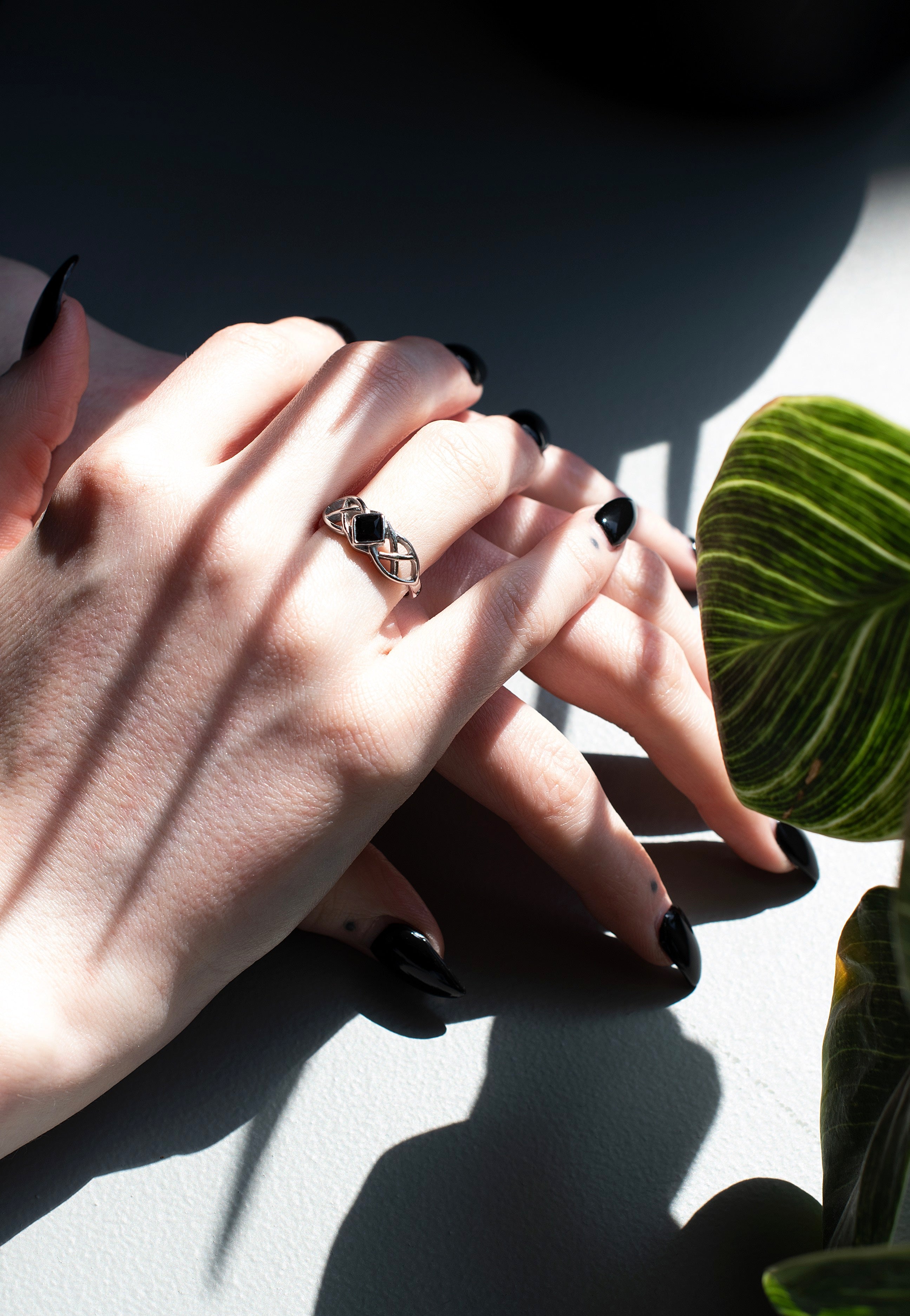 etNox - Keltischer Kristall Silver - Ring | Neutral-Image