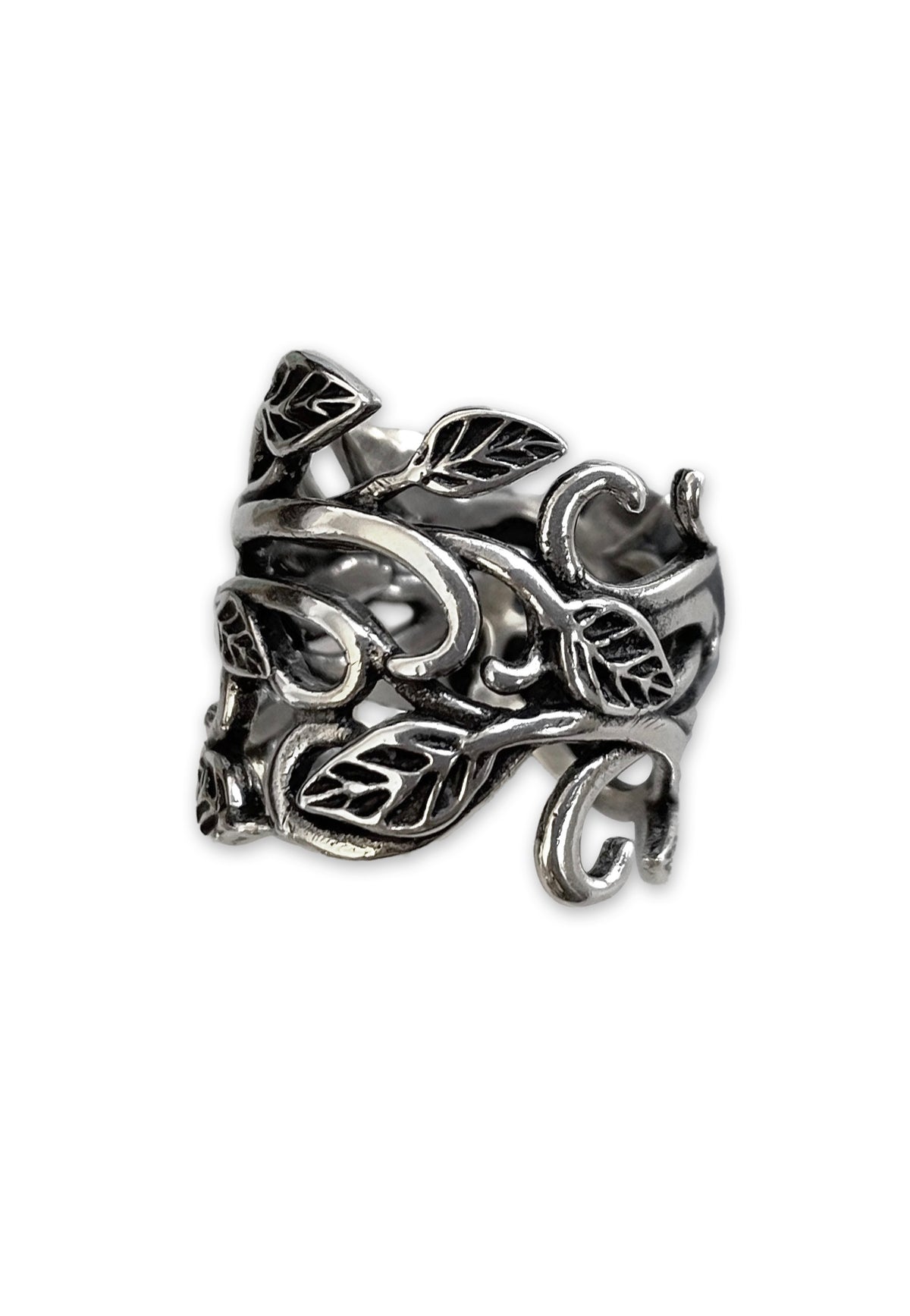 etNox Leaves Silver Ring