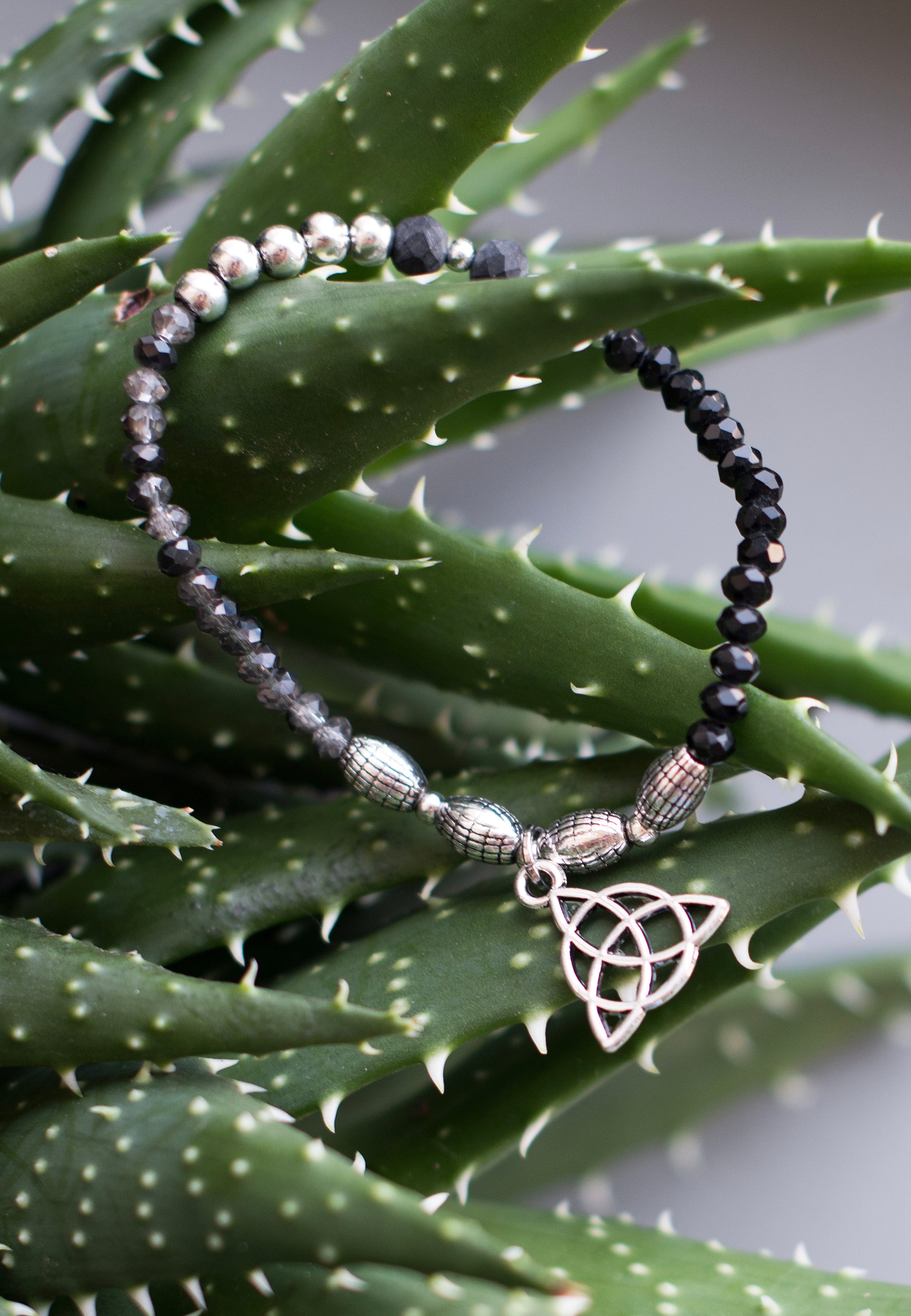 etNox - Real Stone Black/Silver - Bracelet | Neutral-Image