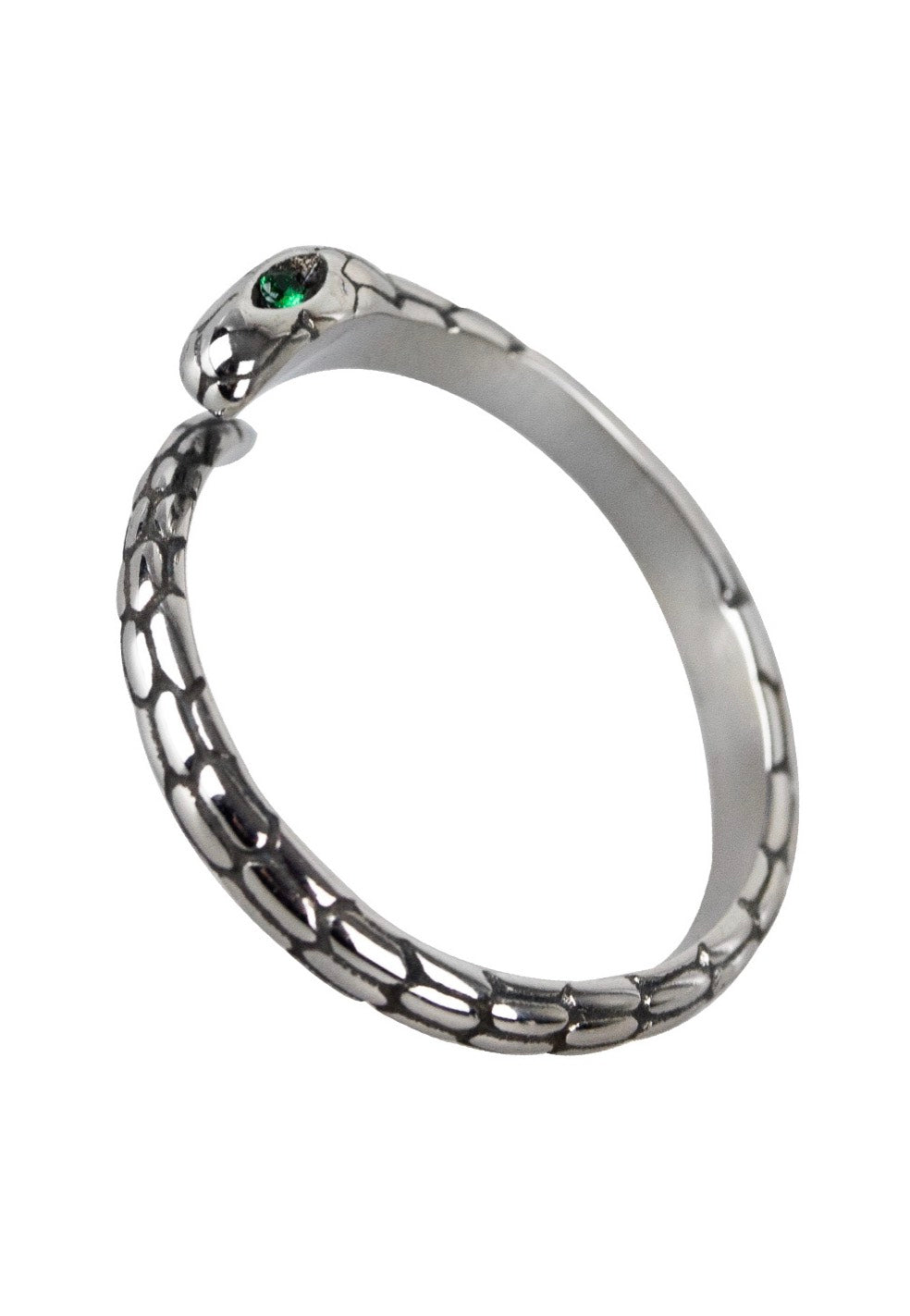 etNox Schlange mit Zirkonia Silver Ring